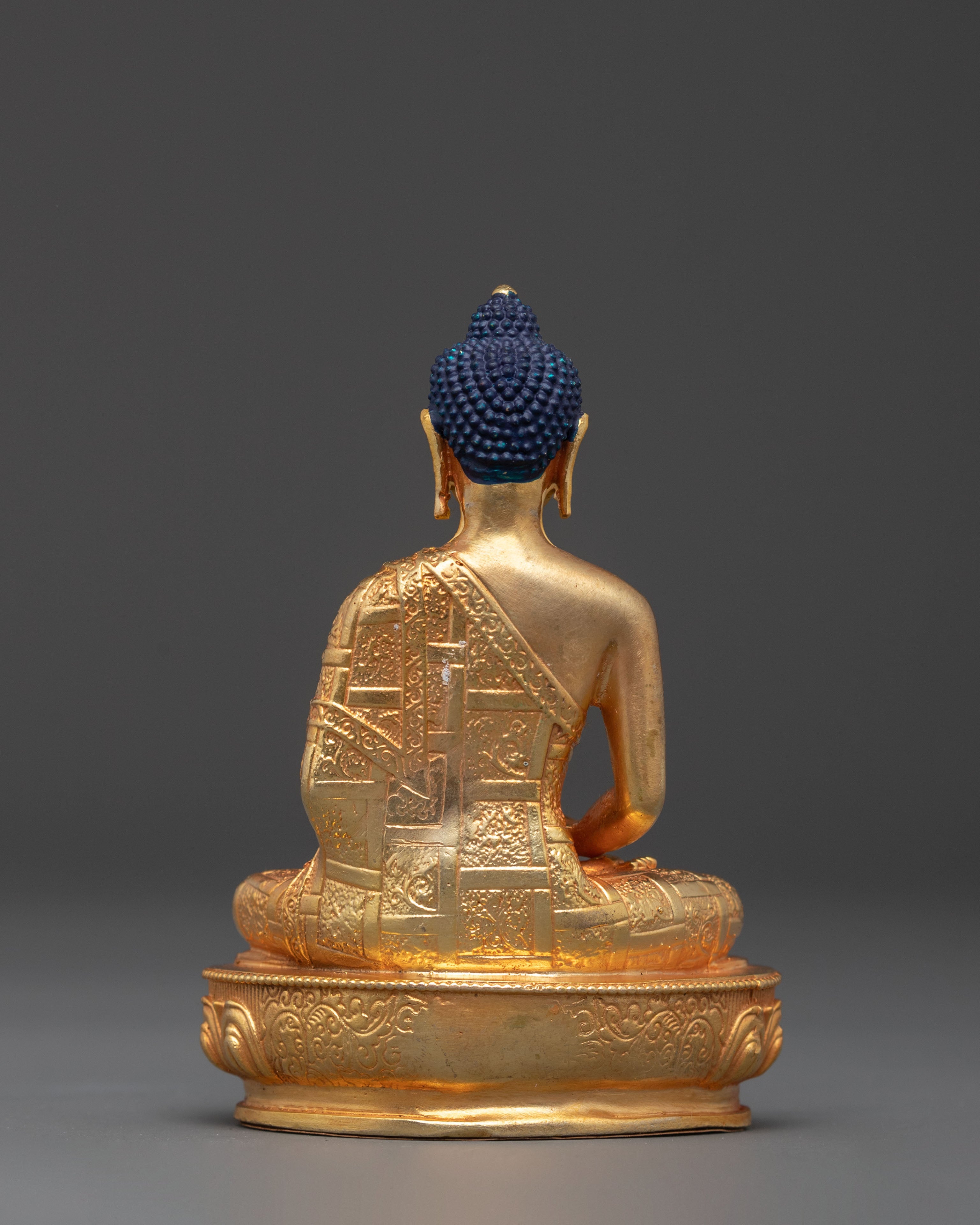 Amitabha Pure Land Buddha Statue | Gold Gilded Copper Buddhist Figurine