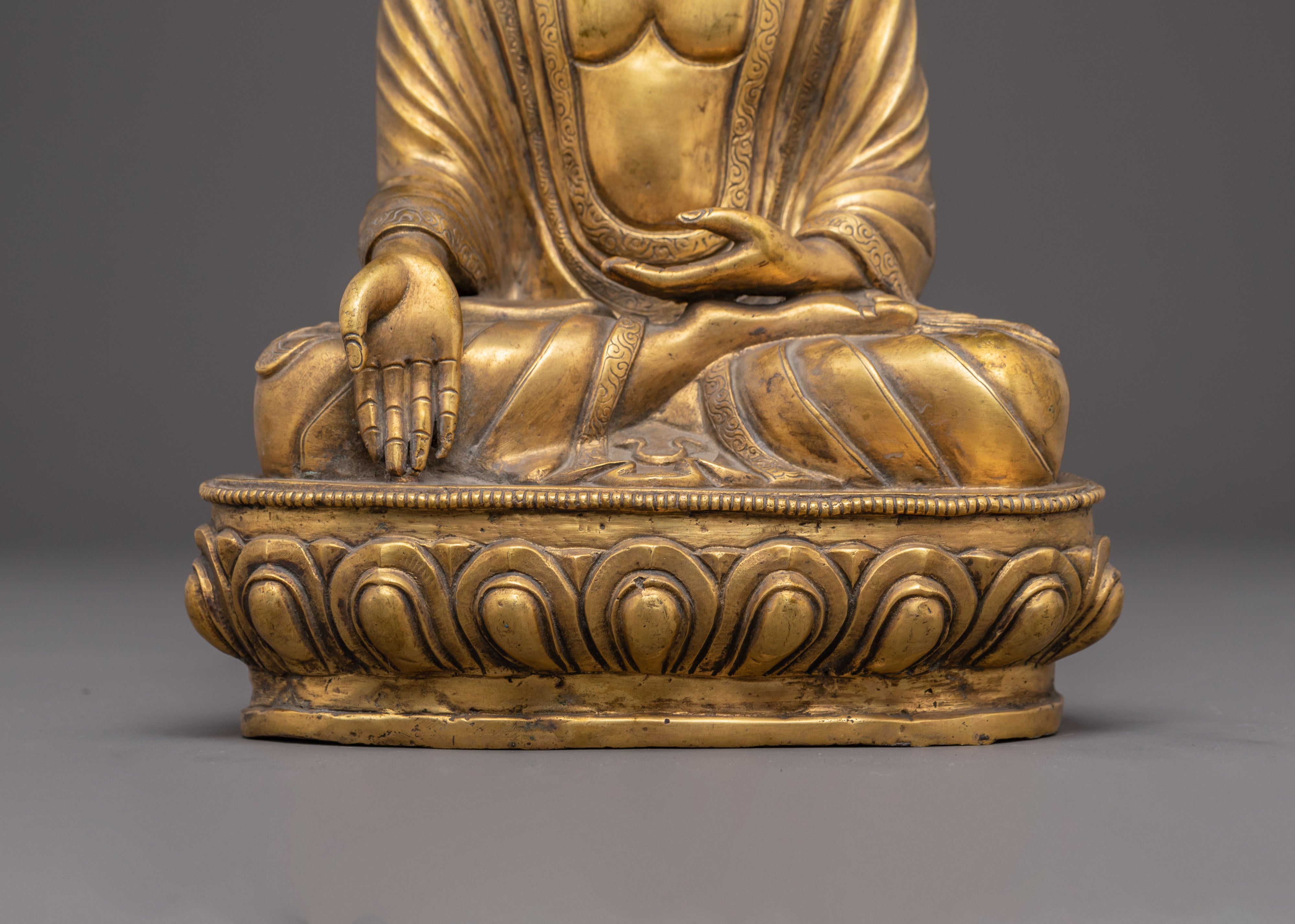 Copper Ratnasambhava Buddha Sculpture | Wisdom of Equality