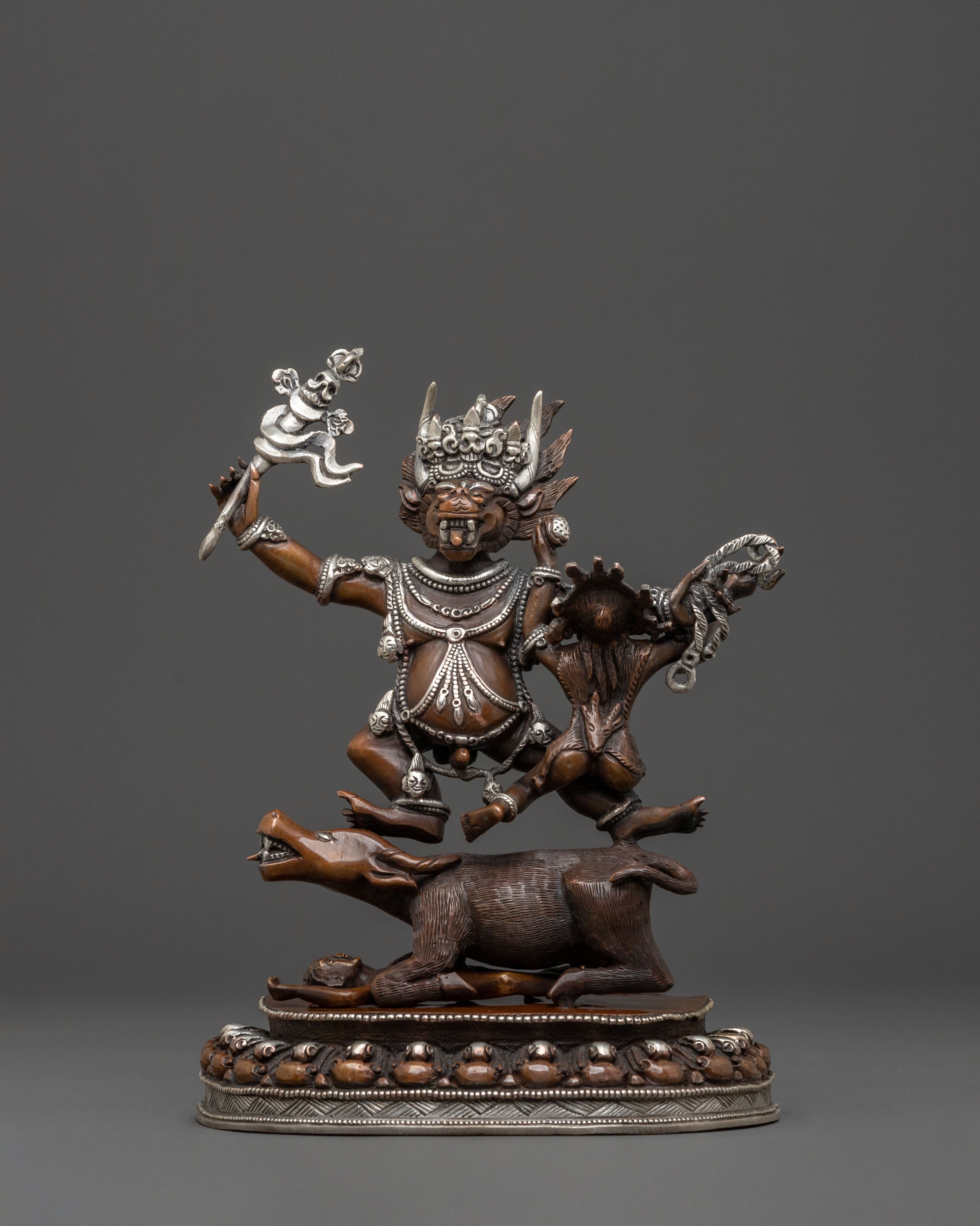 Yama Dharmaraja Statue of Death Conquest | Spiritual Icon