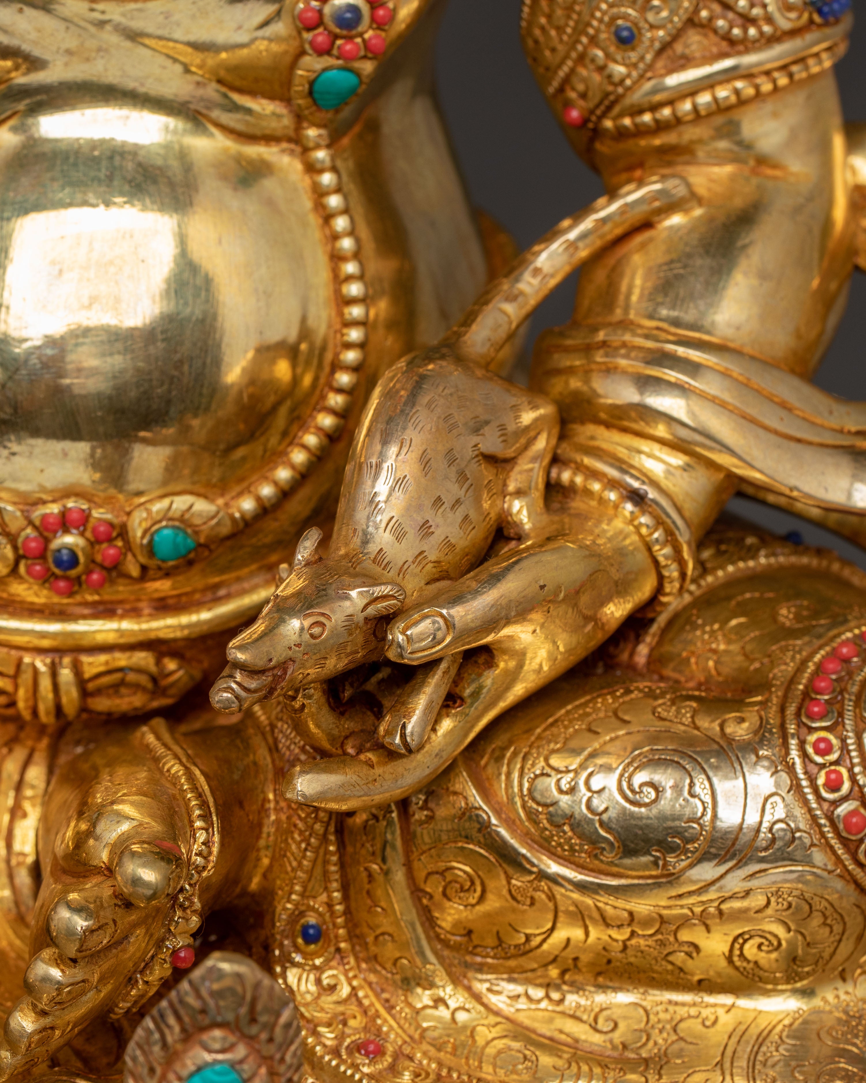 Radiant Statue of Dzambhala, Buddhist Wealth Deity | Abundance, Prosperity