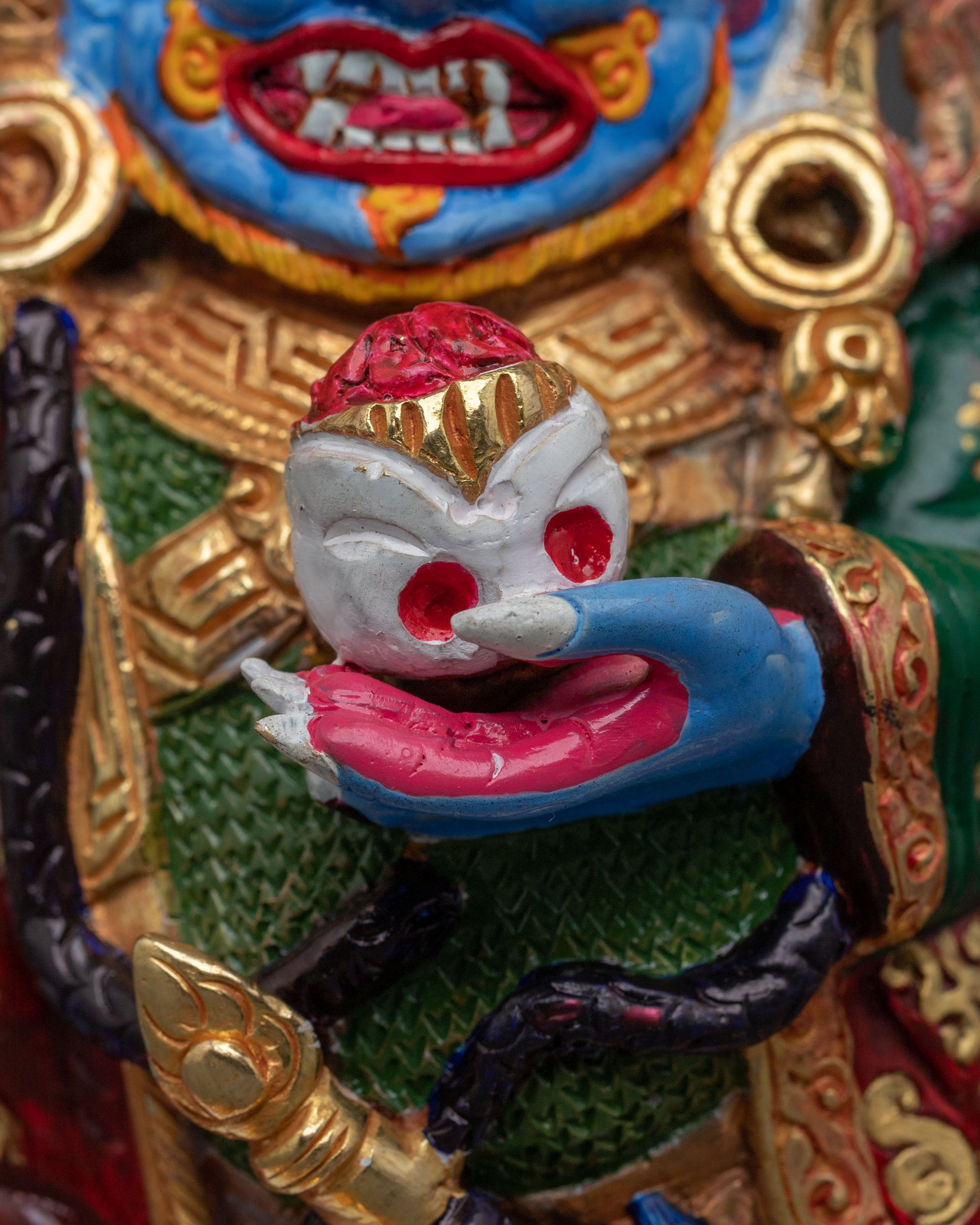 Wrathful Mahakala Bernakchen Statue | Symbol of Protection