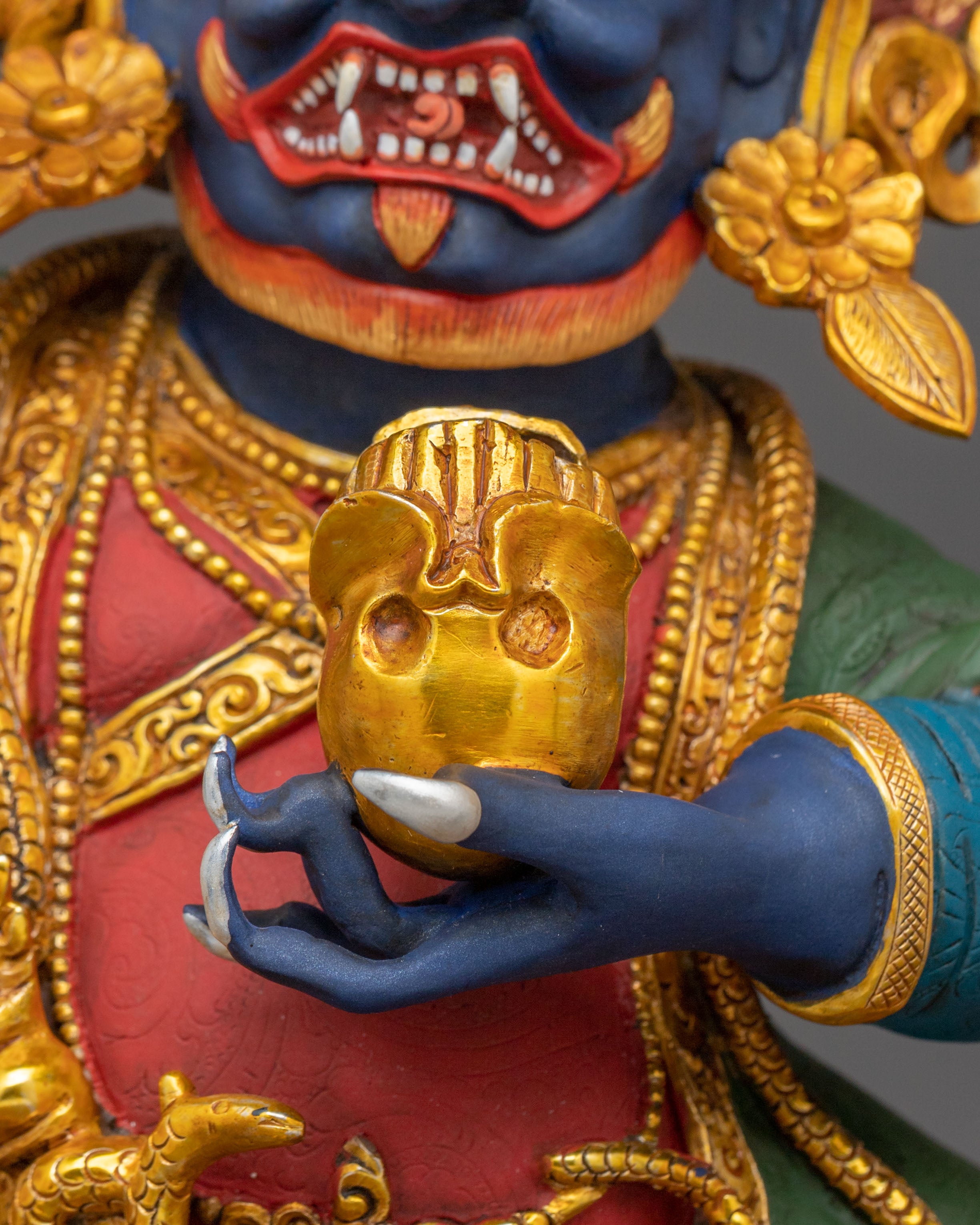 Handmade Mahakala Bernakchen Sculpture | Home Decor