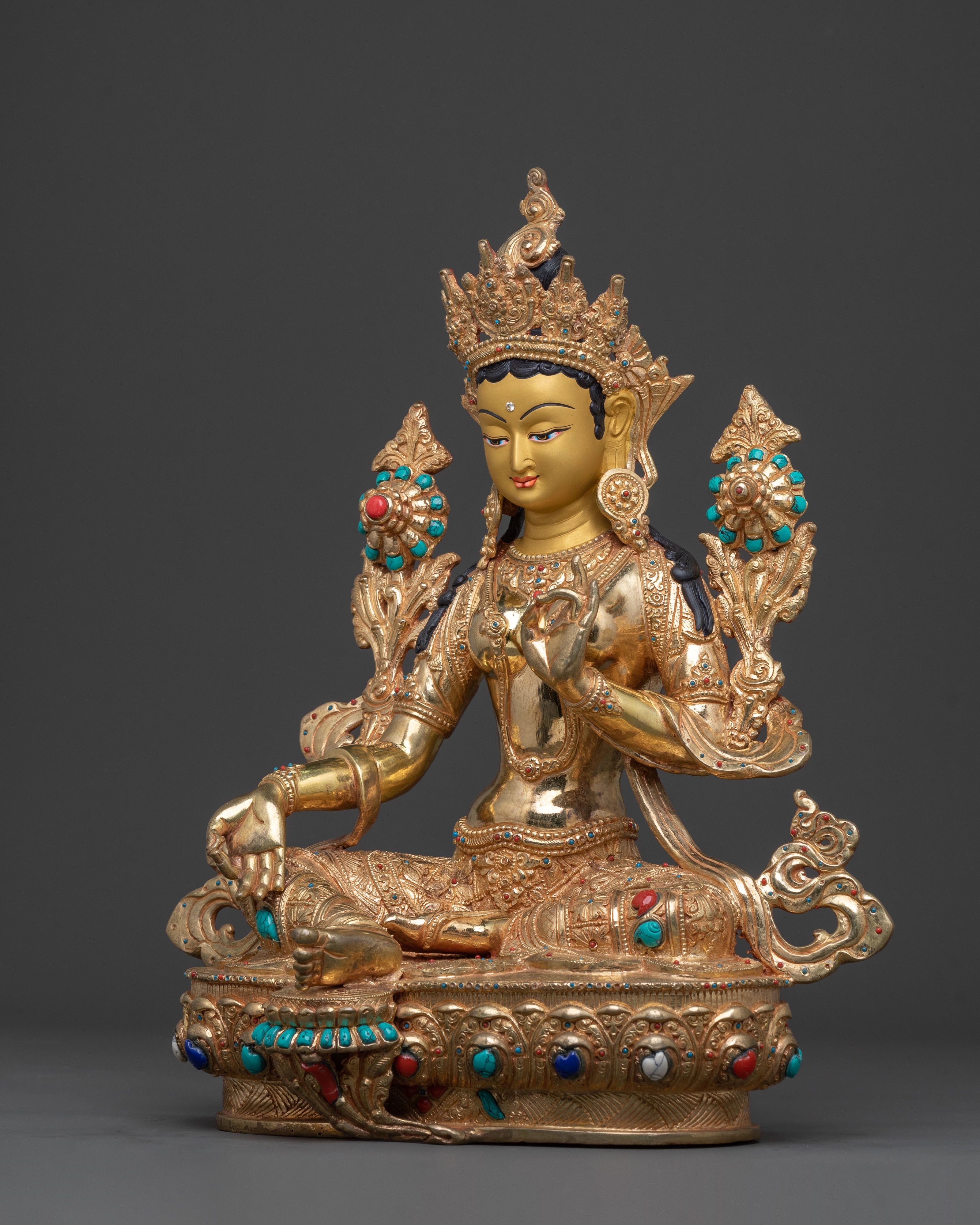 Mother Green Tara Blessing Statue | Spiritual Guardian