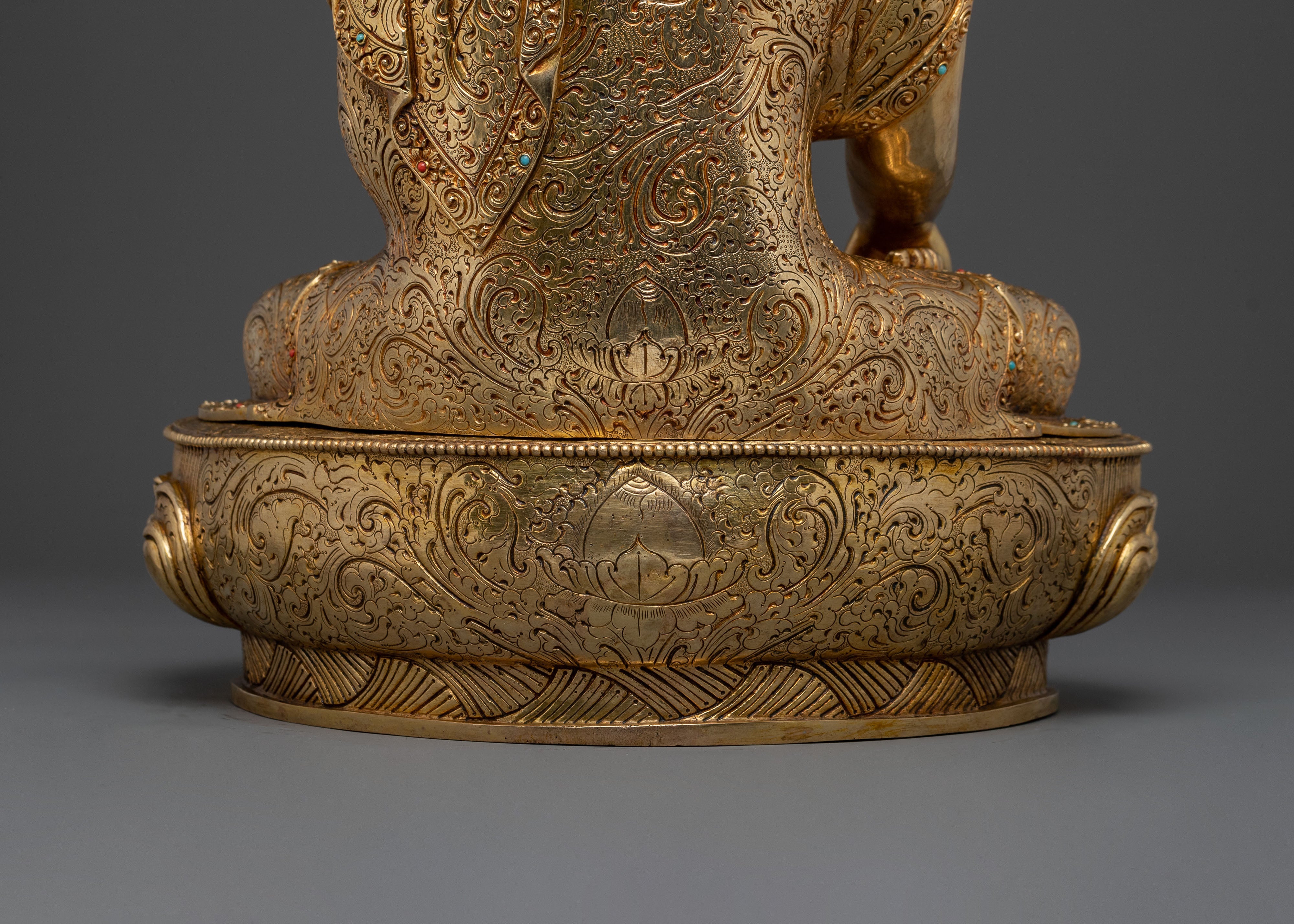 Golden Shakyamuni Buddha Statue | Dharma Teacher