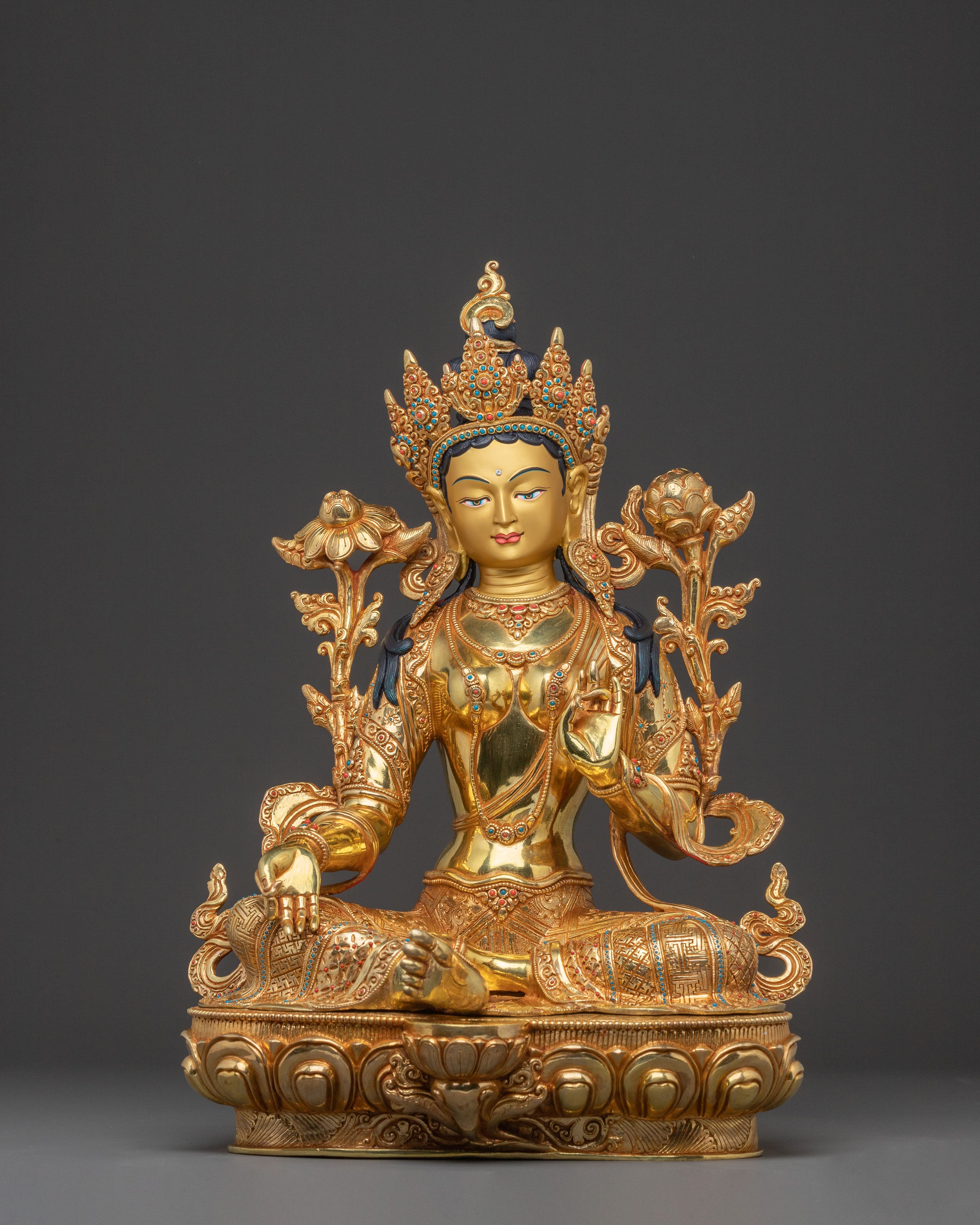 Blessed Statue of Green Tara | Goddess of Compassion