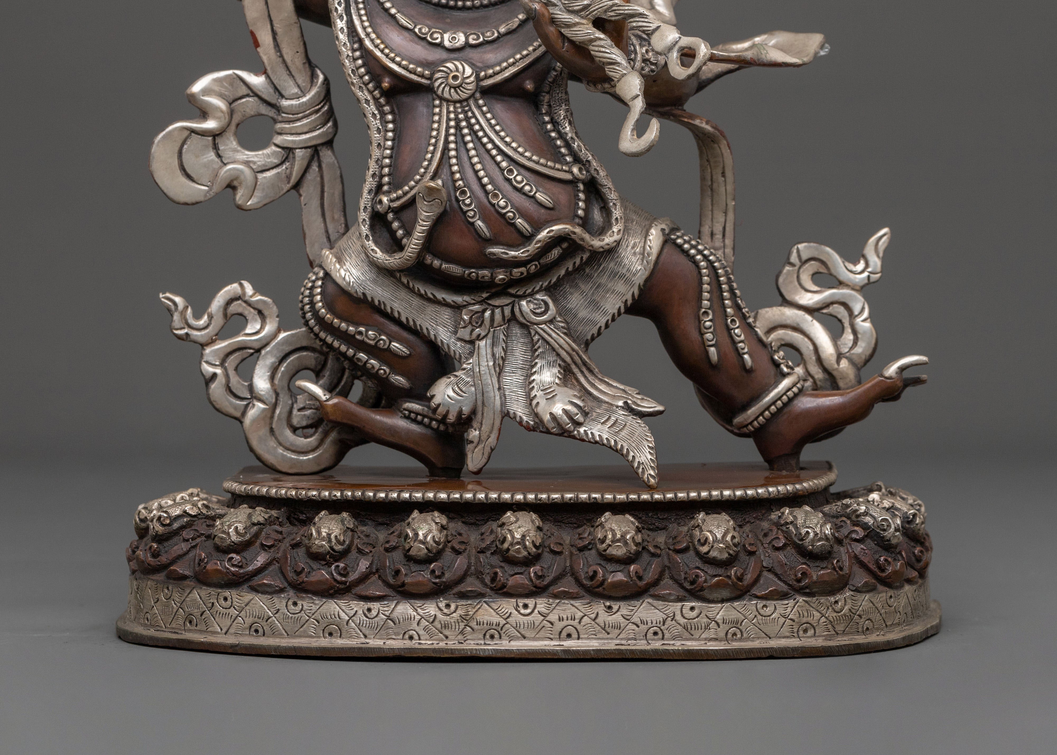 Vajrapani Divine Sculpture for Altar | Wrathful Protector Deity