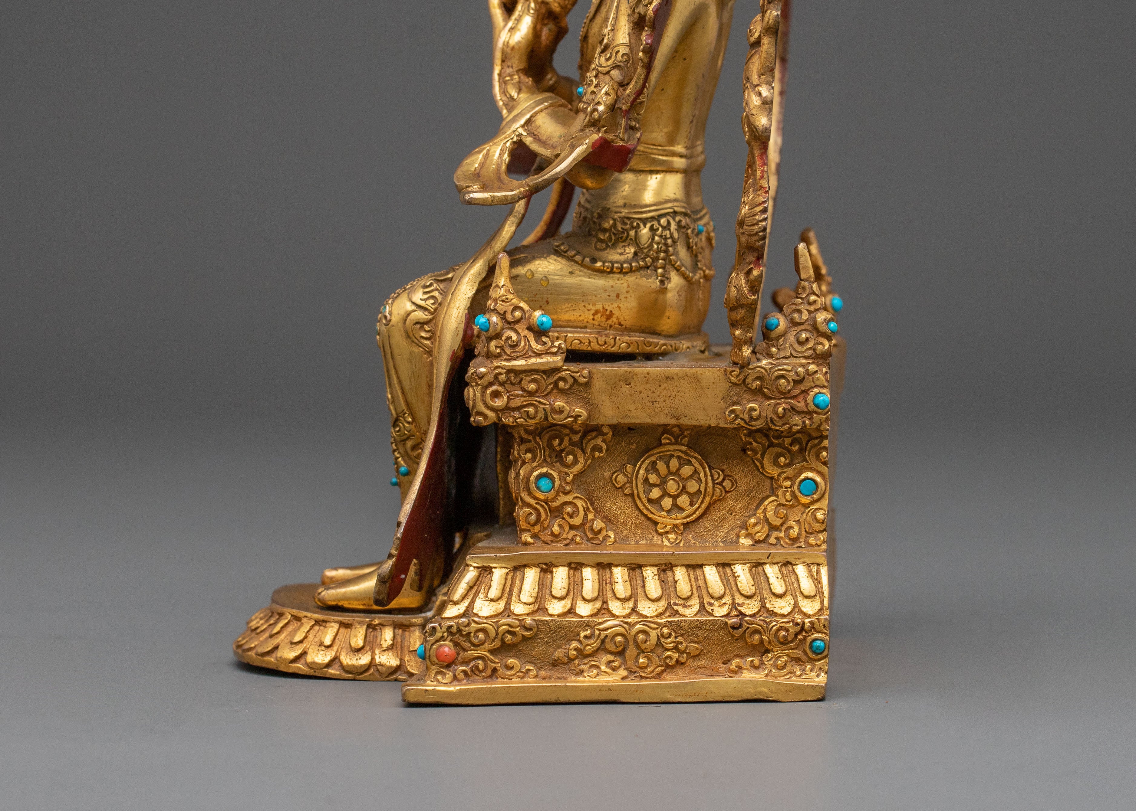 Maitreya Buddha Future Hope Statue | 24K Gold Gilded Future Buddha Sculpture
