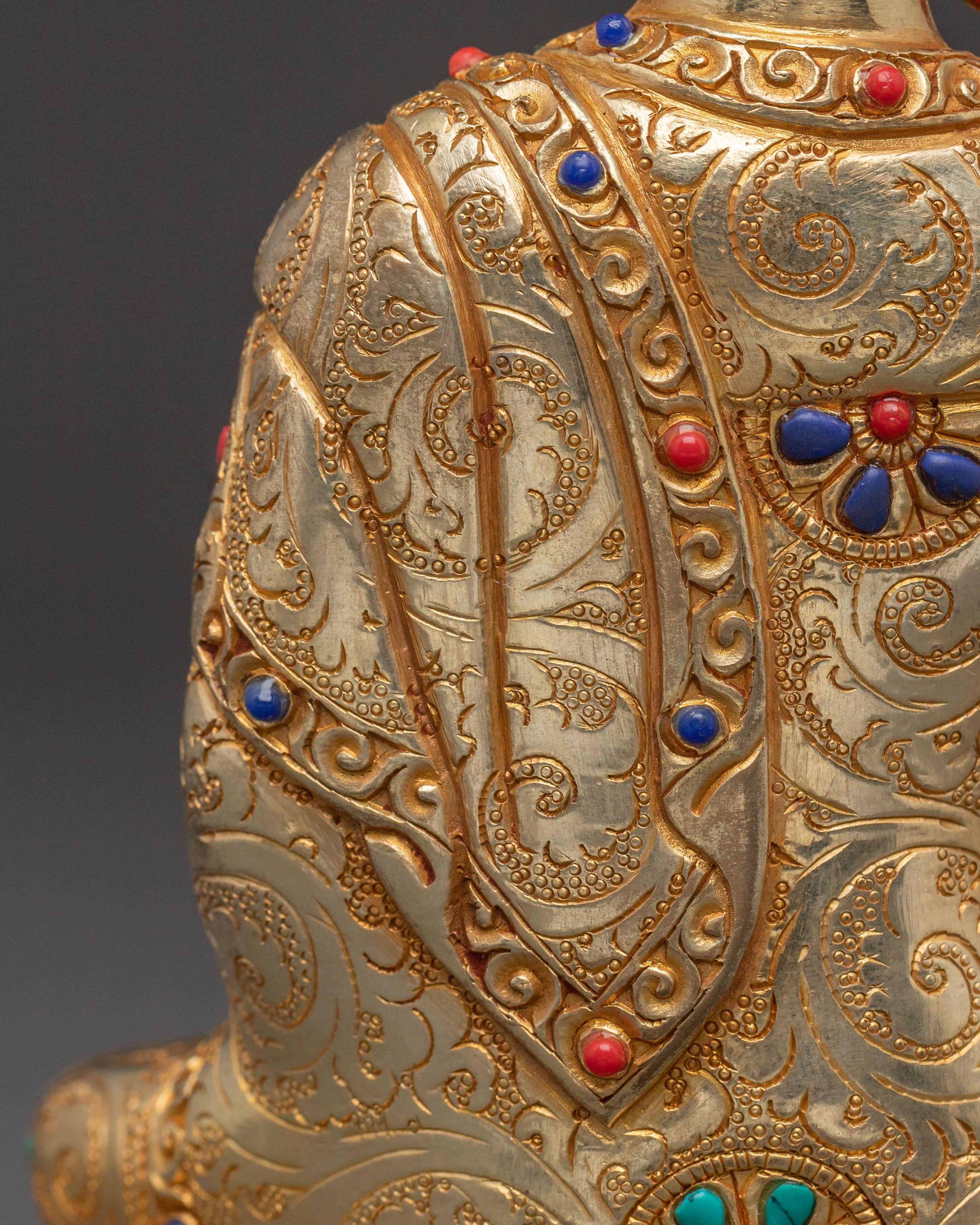 Medicine Buddha Sacred Statue | Handcrafted 24K Gold Gilded
