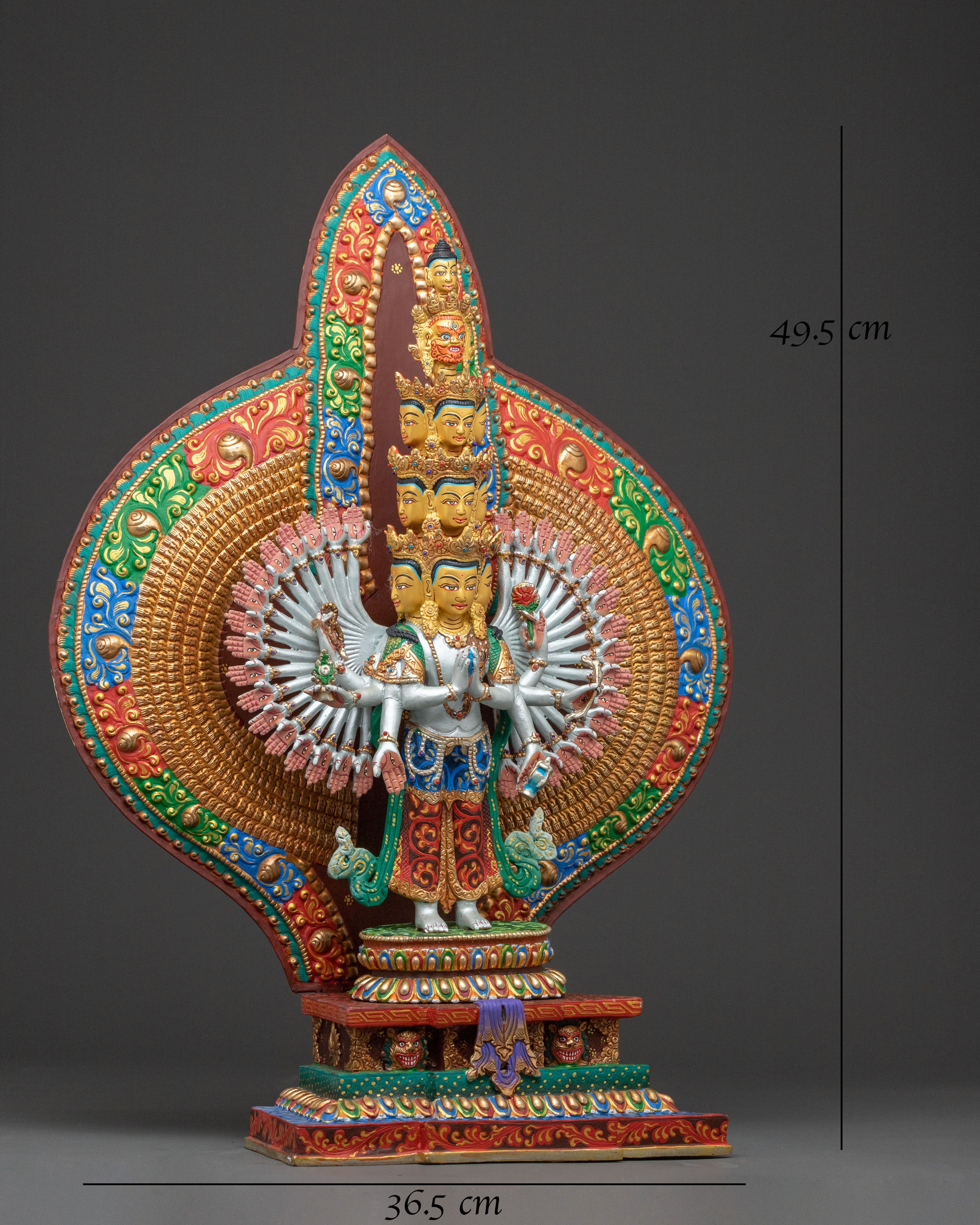 Statue of 1000 Armed Chenrezig | Handcrafted Figure
