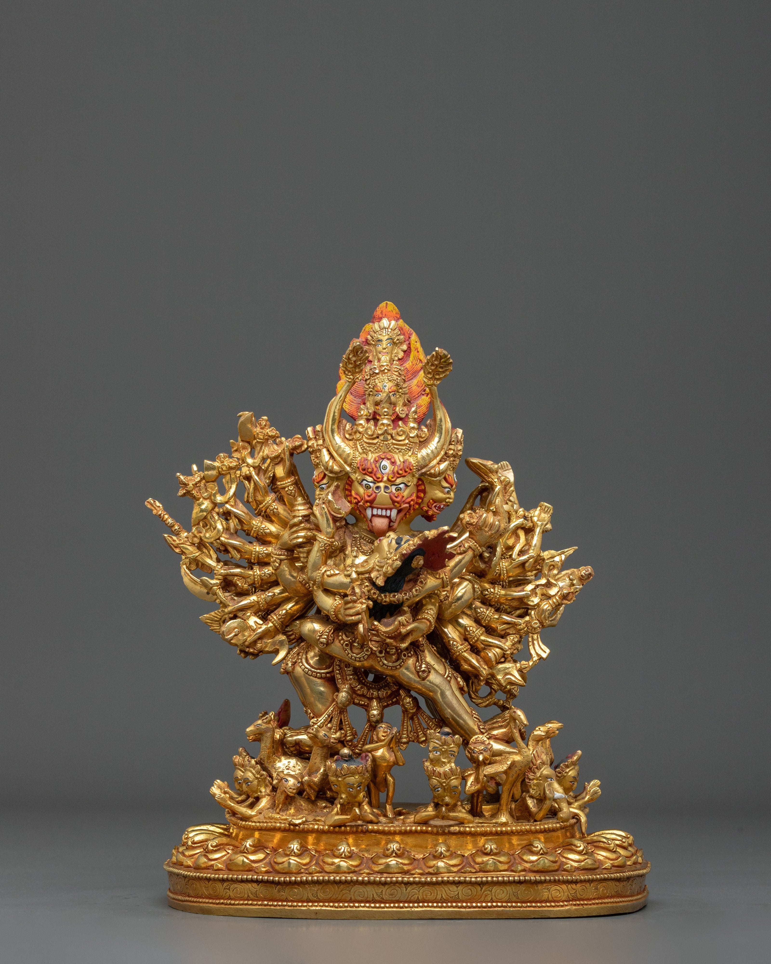 Yamantaka Wrathful Wisdom Statue: Destroyer of Ignorance