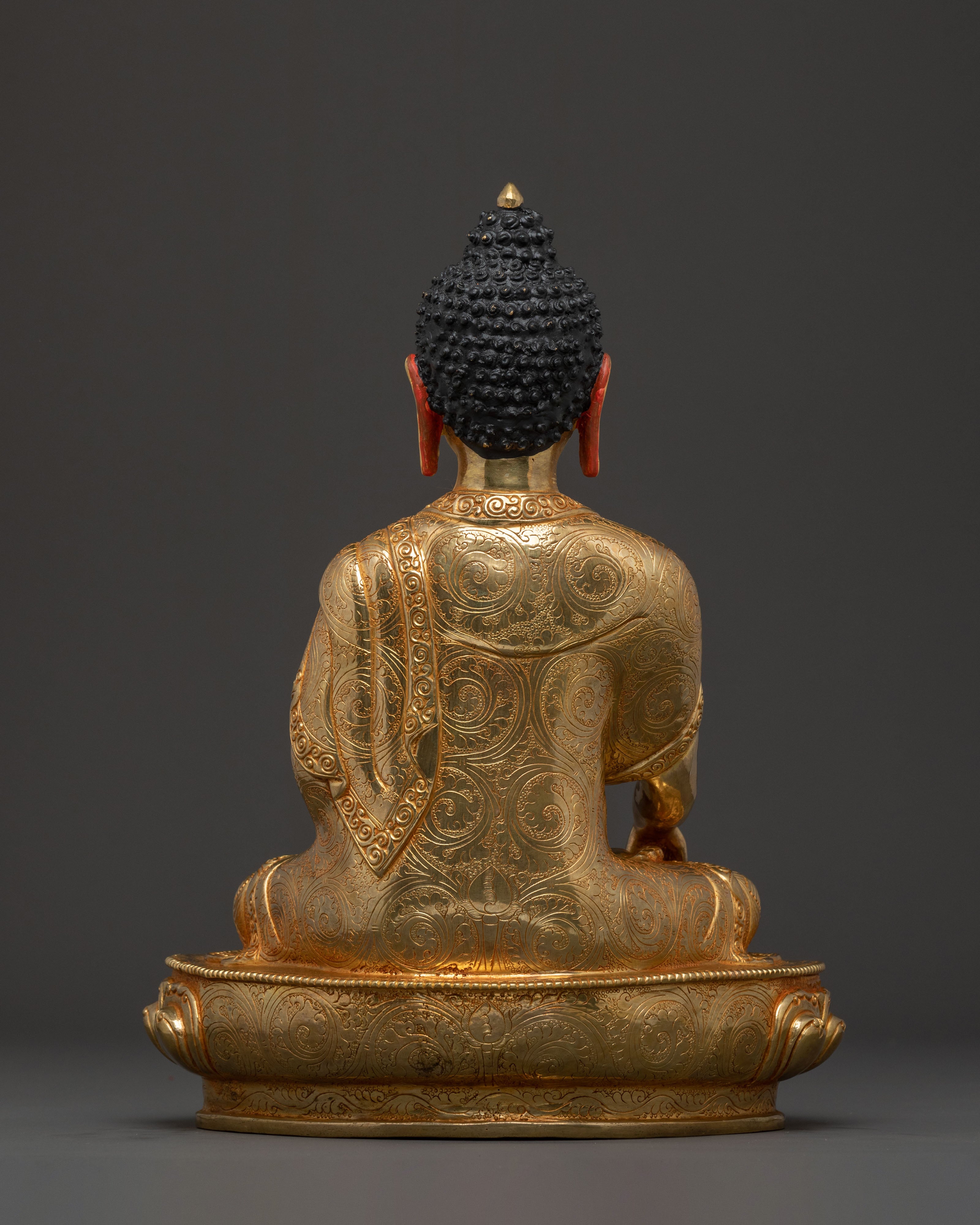 Shakyamuni Buddha 24k Gold Gilded Spiritual Statue