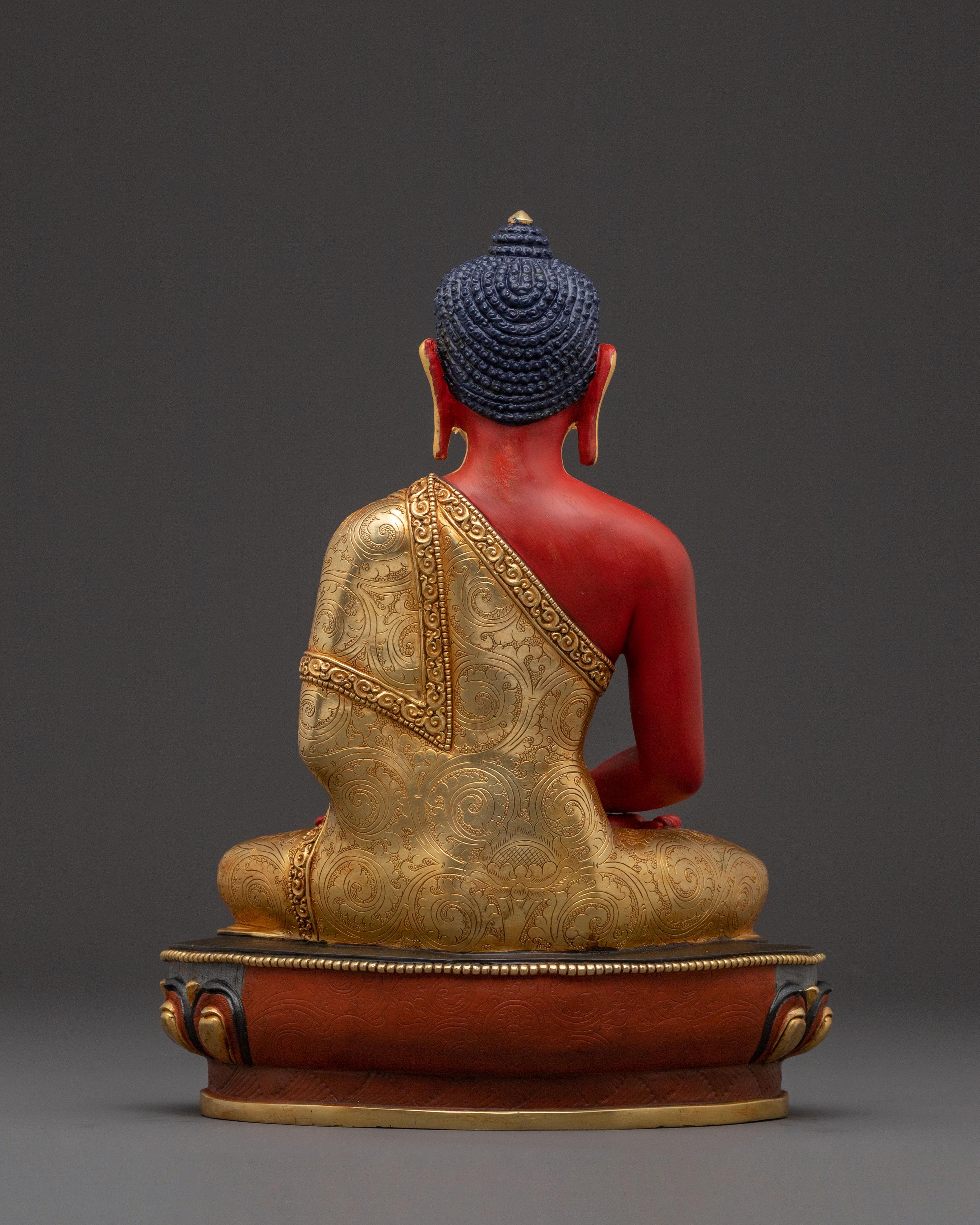 Amitabha Buddha - Radiant Golden Sculpture