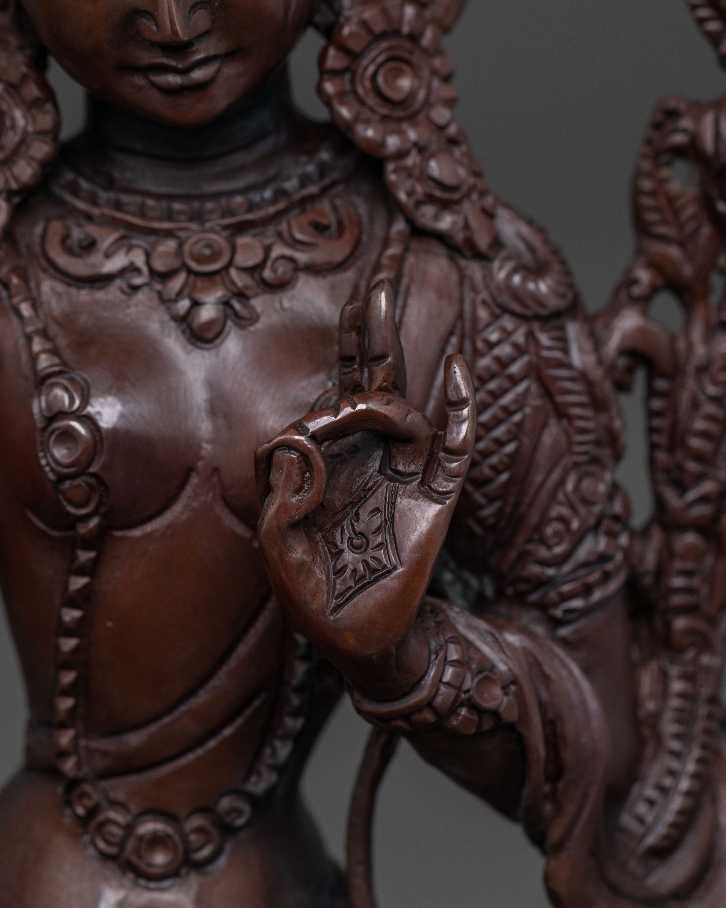 Protector Figurine: Green Tara | Compassion & Healing Goddess