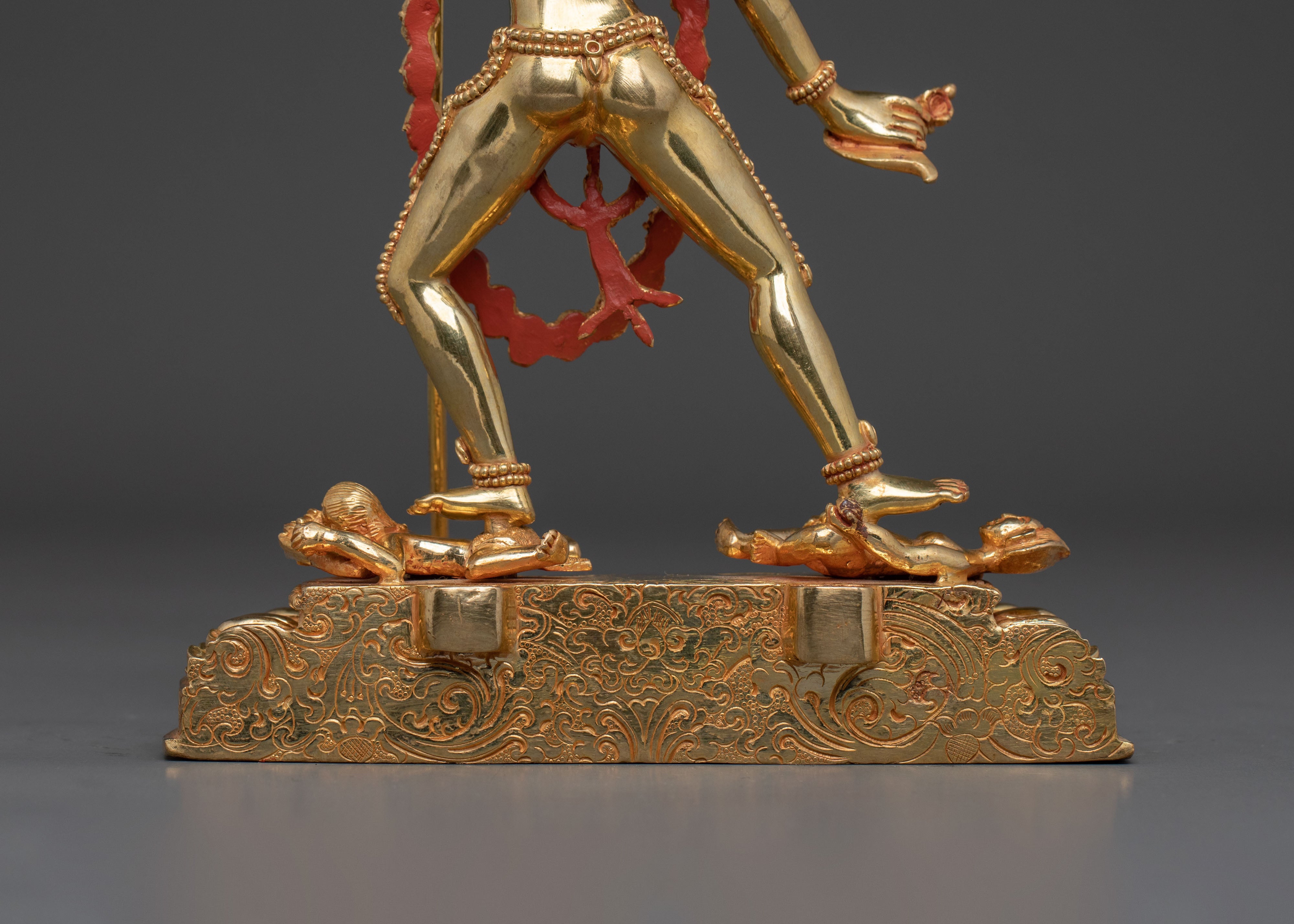 Vajrayogini Statue Buddhist Altar Decor: 24K Gold Gilded Artwork