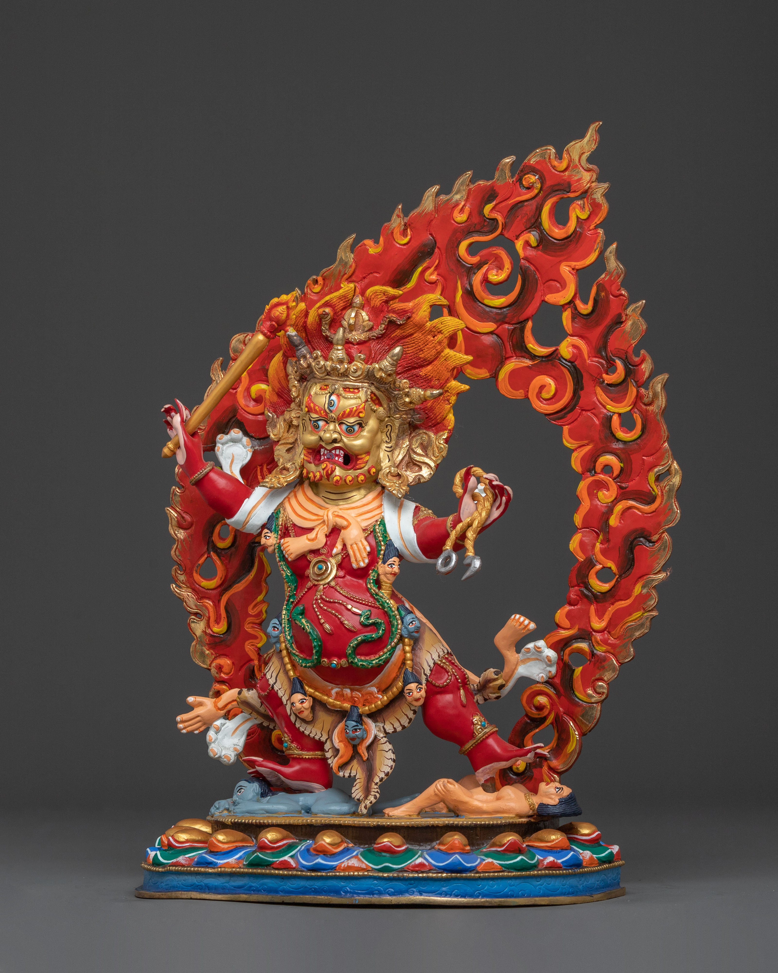 DandaPani Sacred Figure: Copper Sculpture