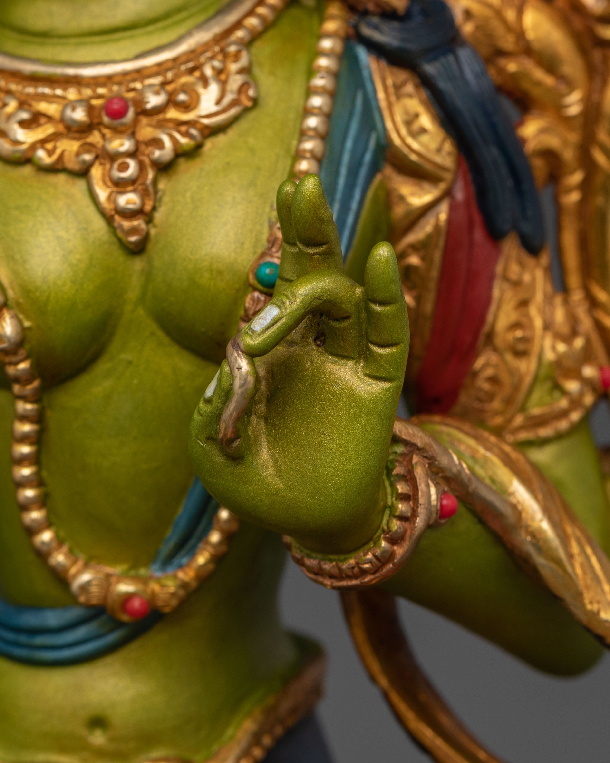 Protector Goddess: Green Tara Sculpture