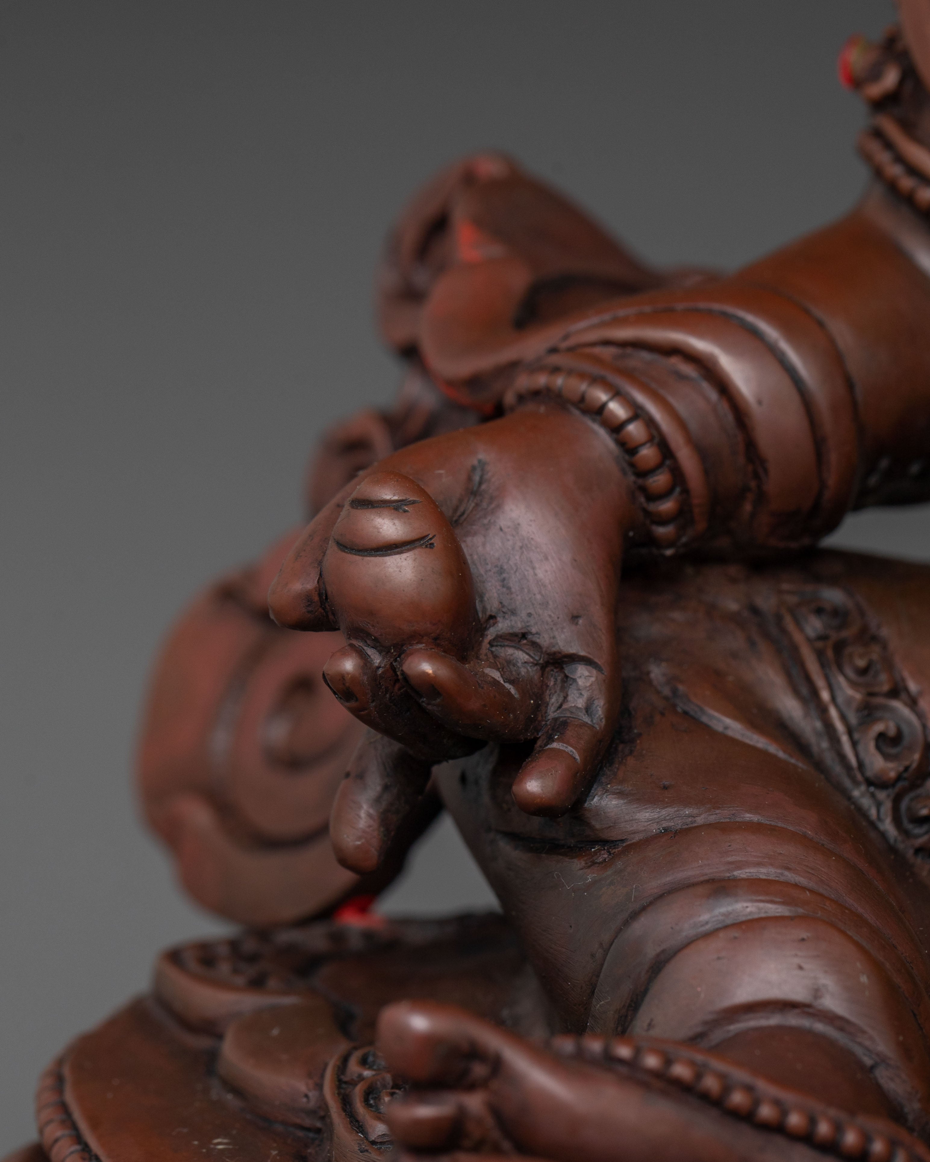 Dzambhala Sacred Statue of Prosperity | Wealth Deity of Abundance and Fortune