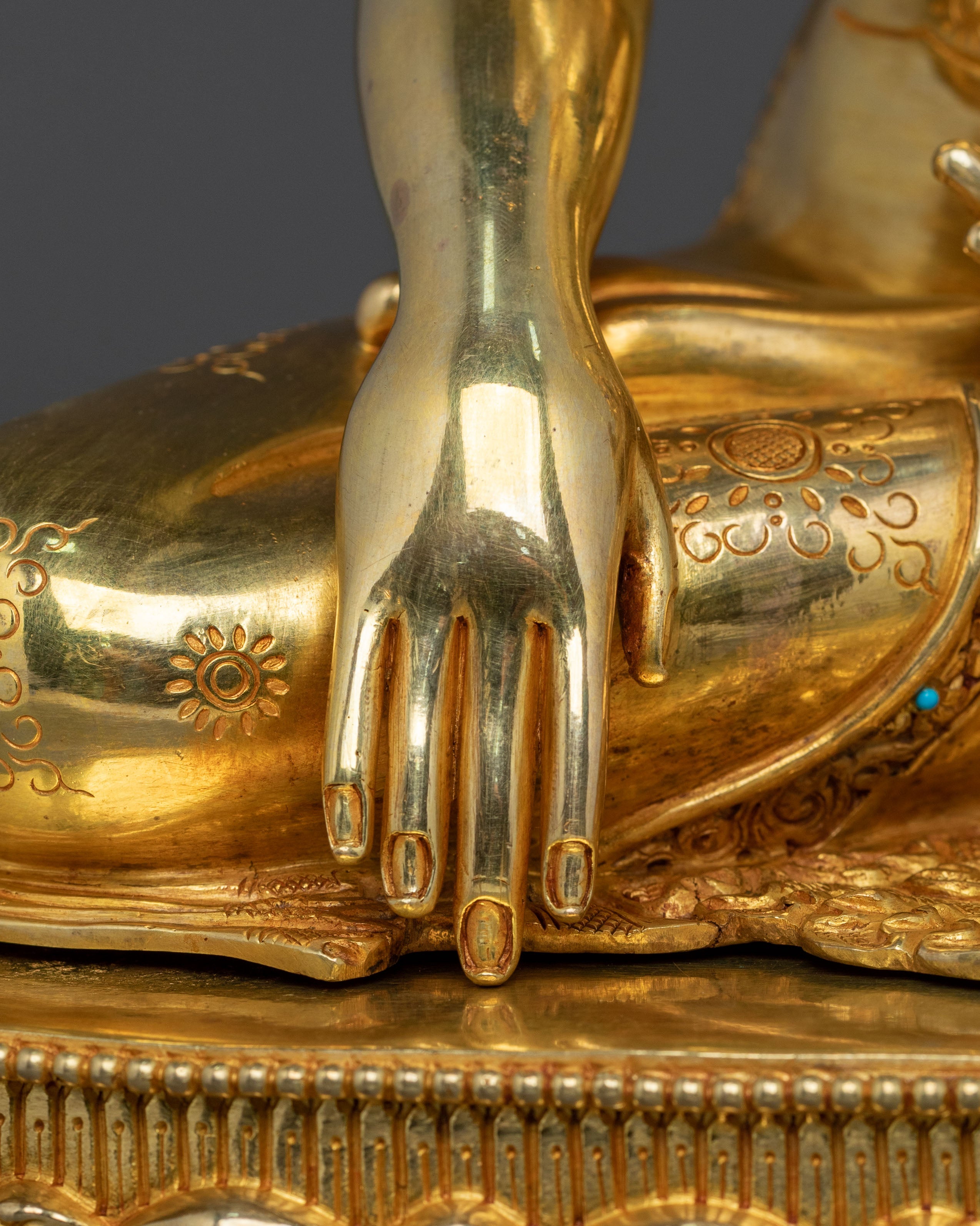 24K Gold Gilded handmade mitrugpa sacred statue
