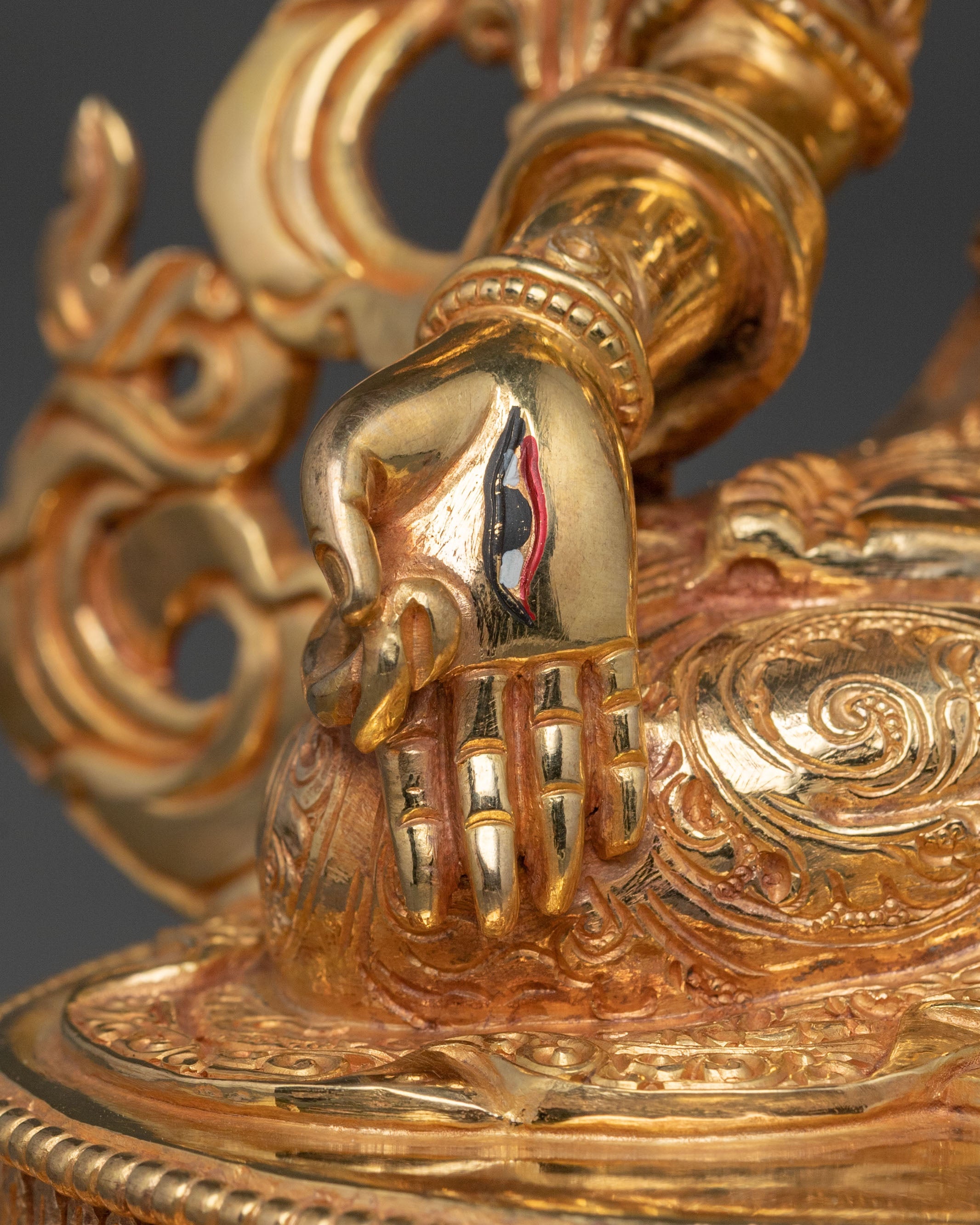Sita Tara Goddess White Tara 24K Gold Gilded Statue
