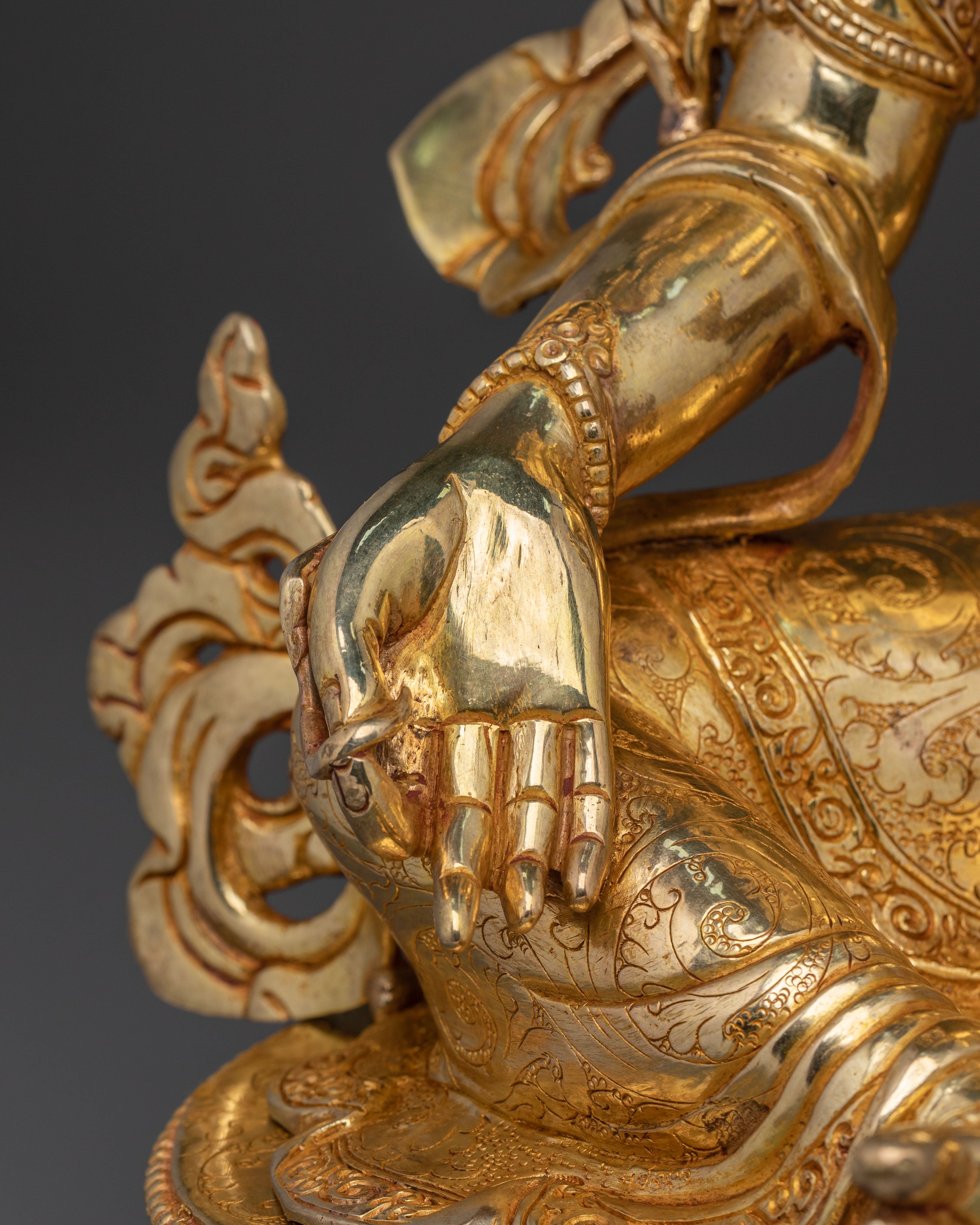Buddhist Goddess Green Tara Spiritual Statue | Meditation and Protection Shrine