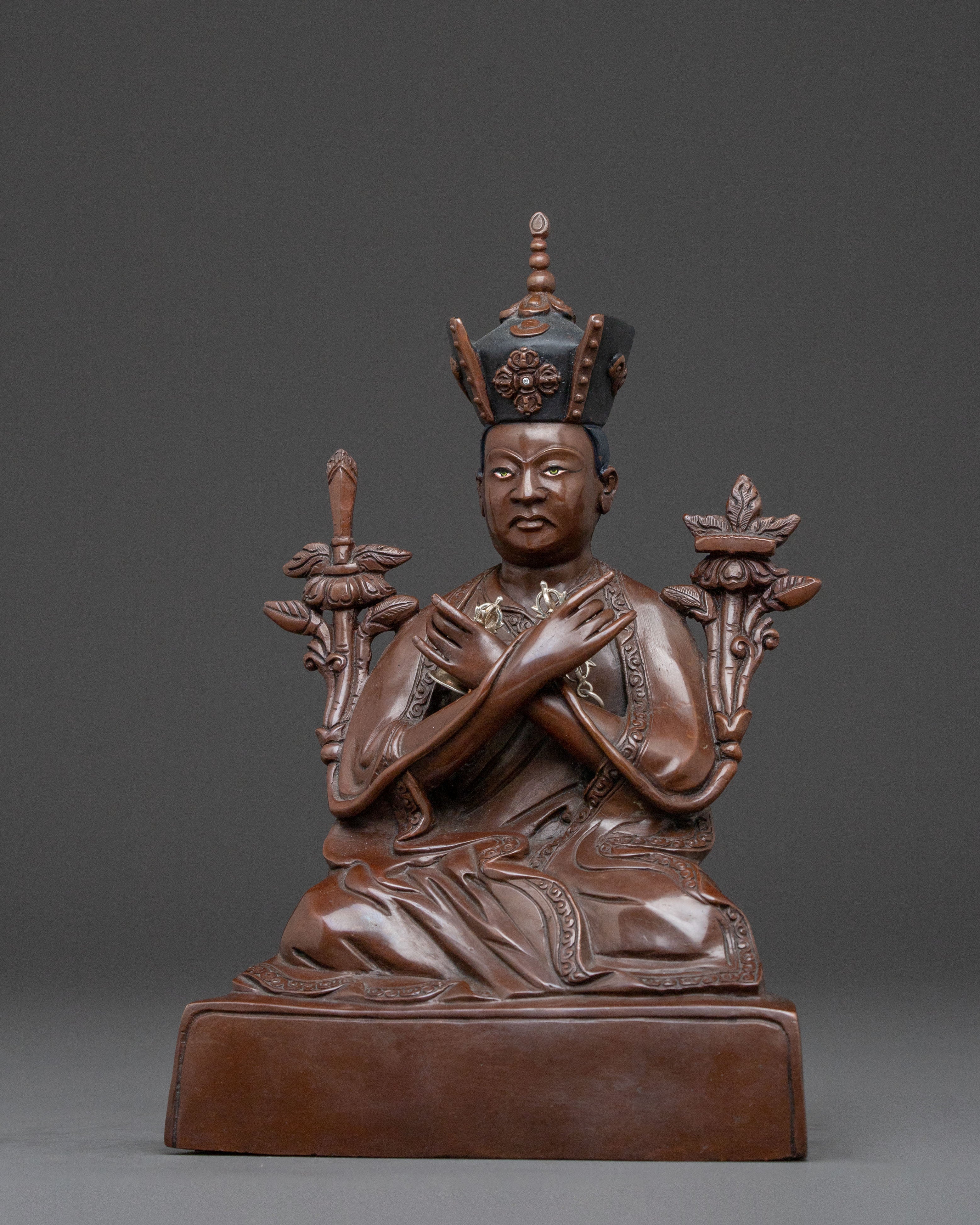 Handcrafted 16th Karmapa Traditional Statue for Altar