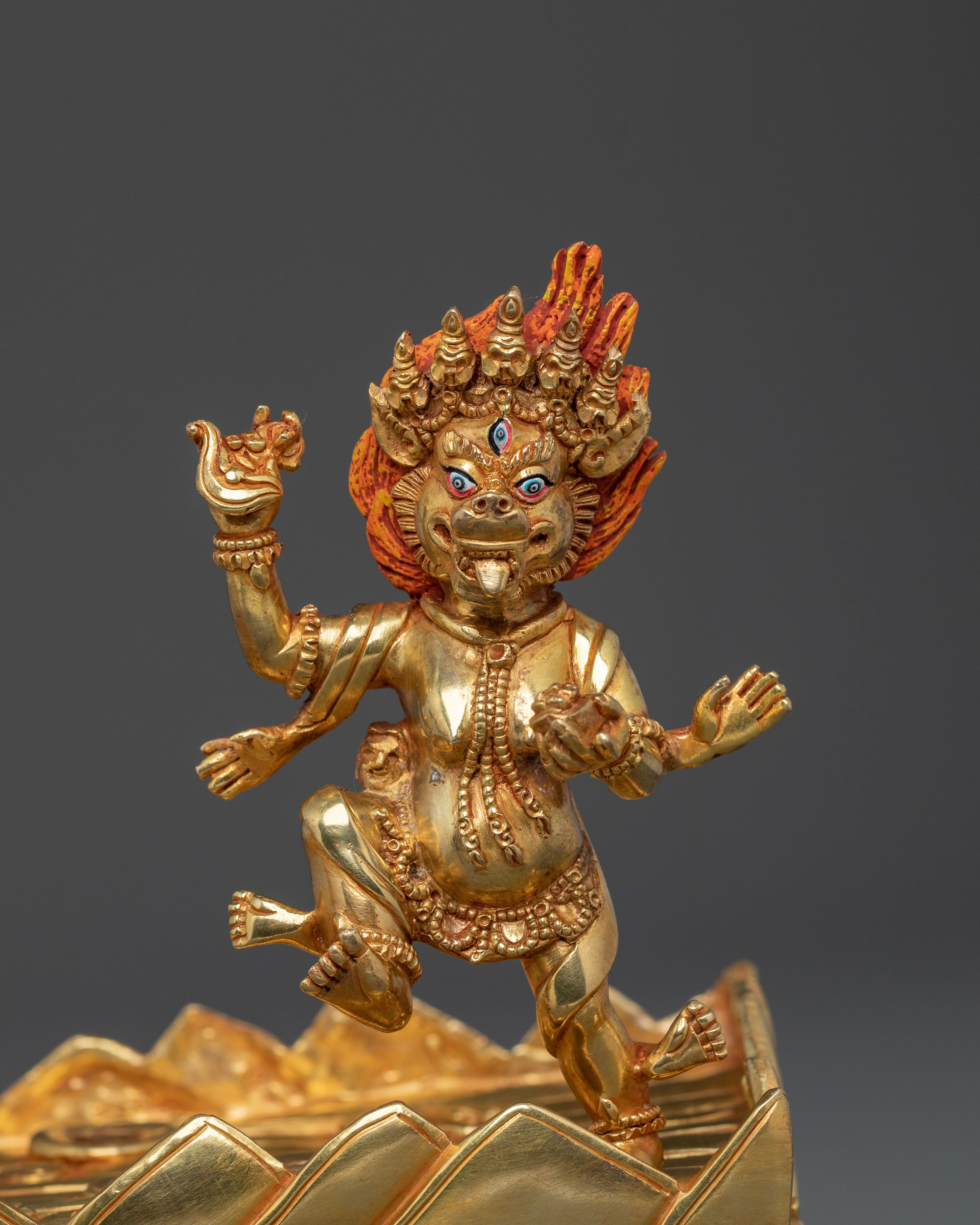 Palden Lhamo Buddhist Figurine | Wrathful Deity of Protection