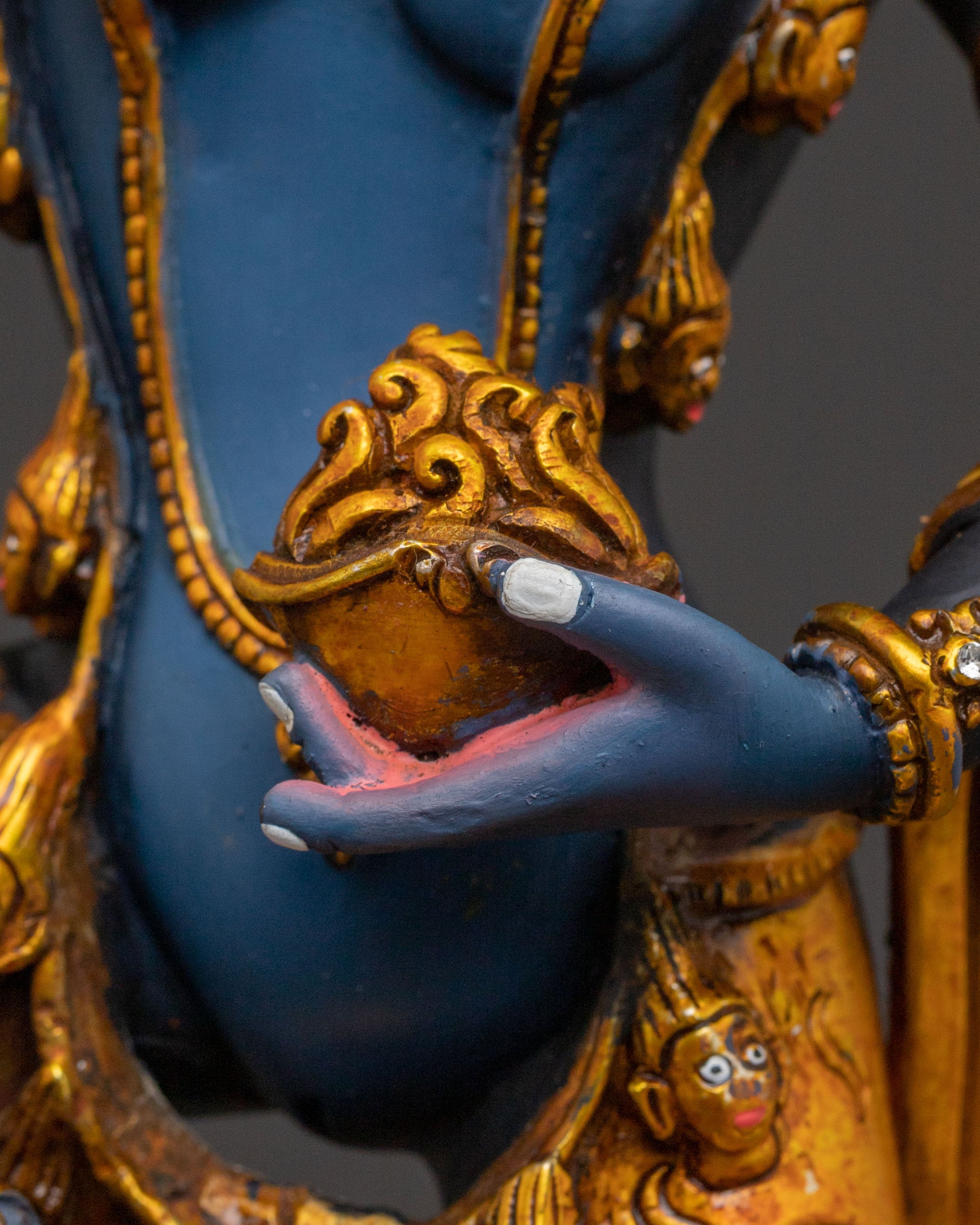Simhamukha Wrathful Deity Statue | Spiritual Figure