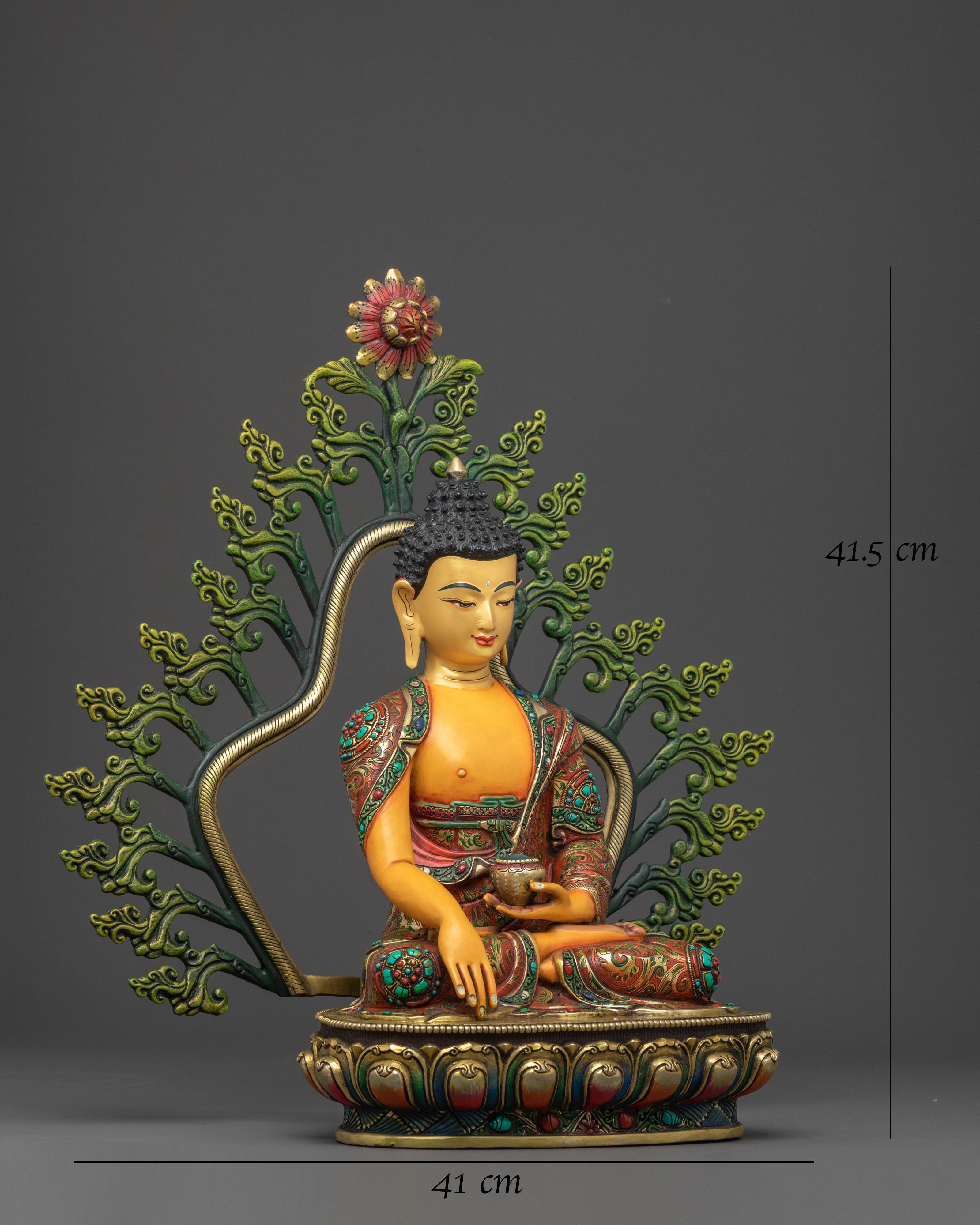 Shakyamuni Buddha Statue – Serene Nepali Artistry