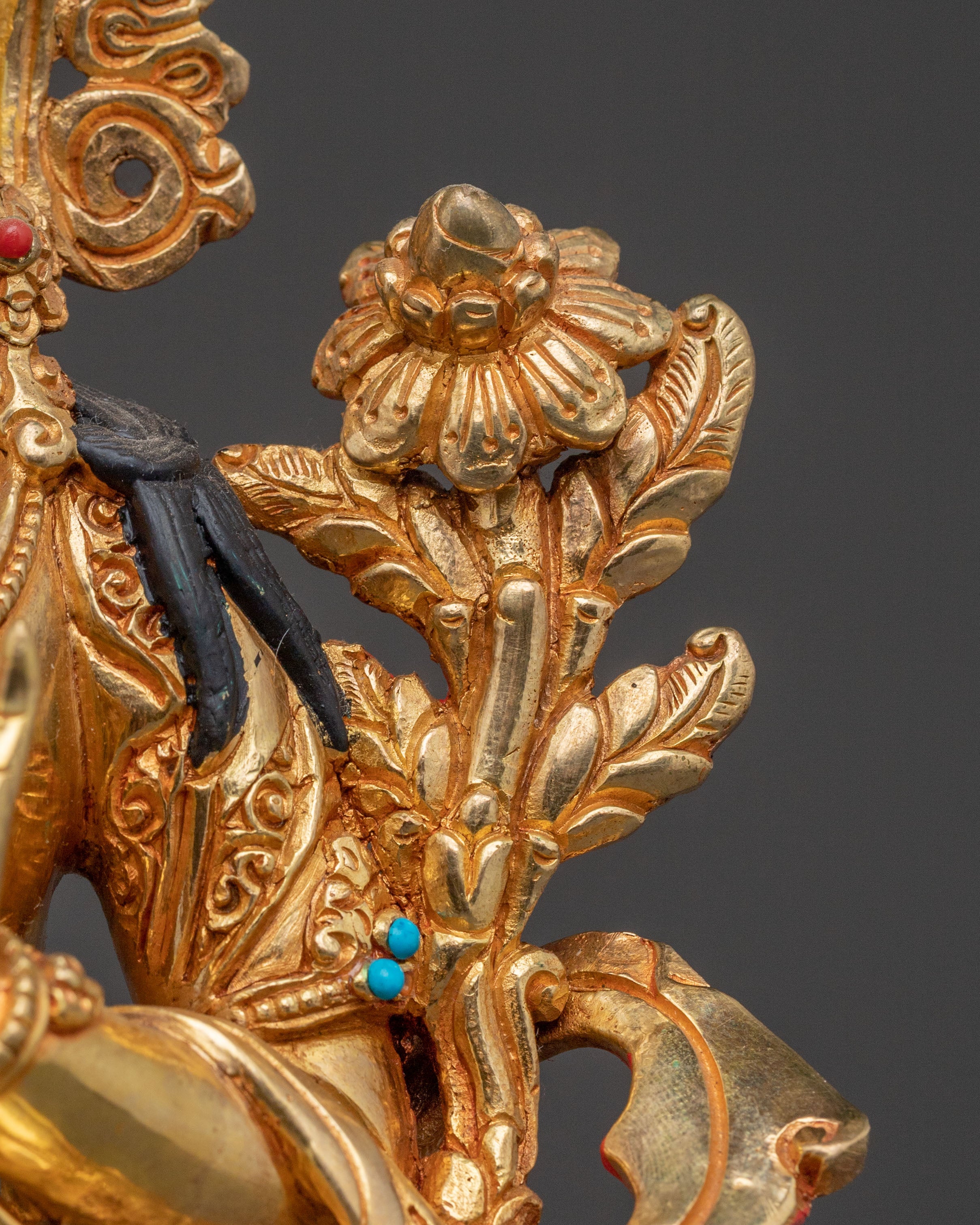 Handcrafted Blessing Statue of Green Tara