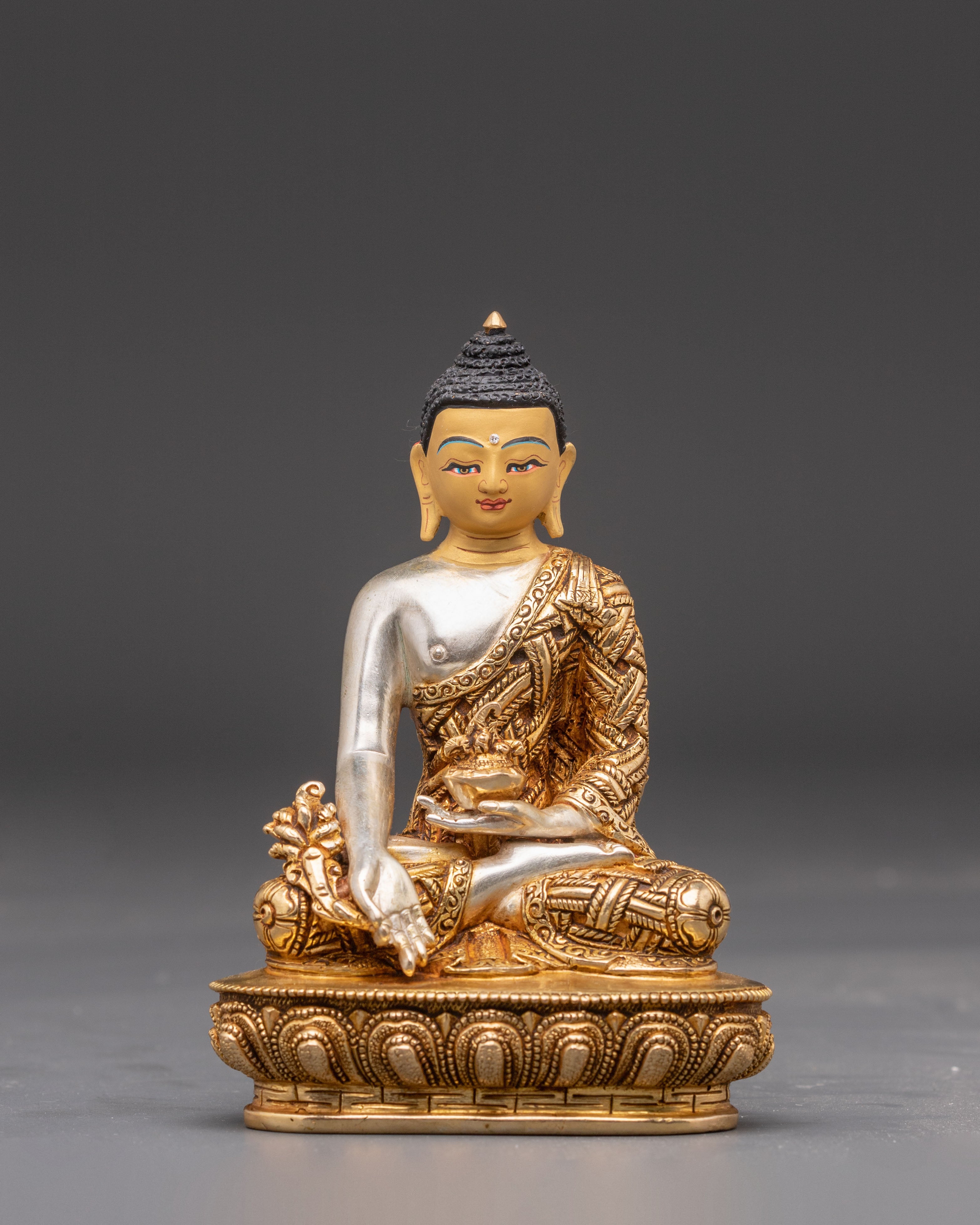 Three Buddha Set: Shakyamuni, Amitabha, and Medicine Buddha for Altar