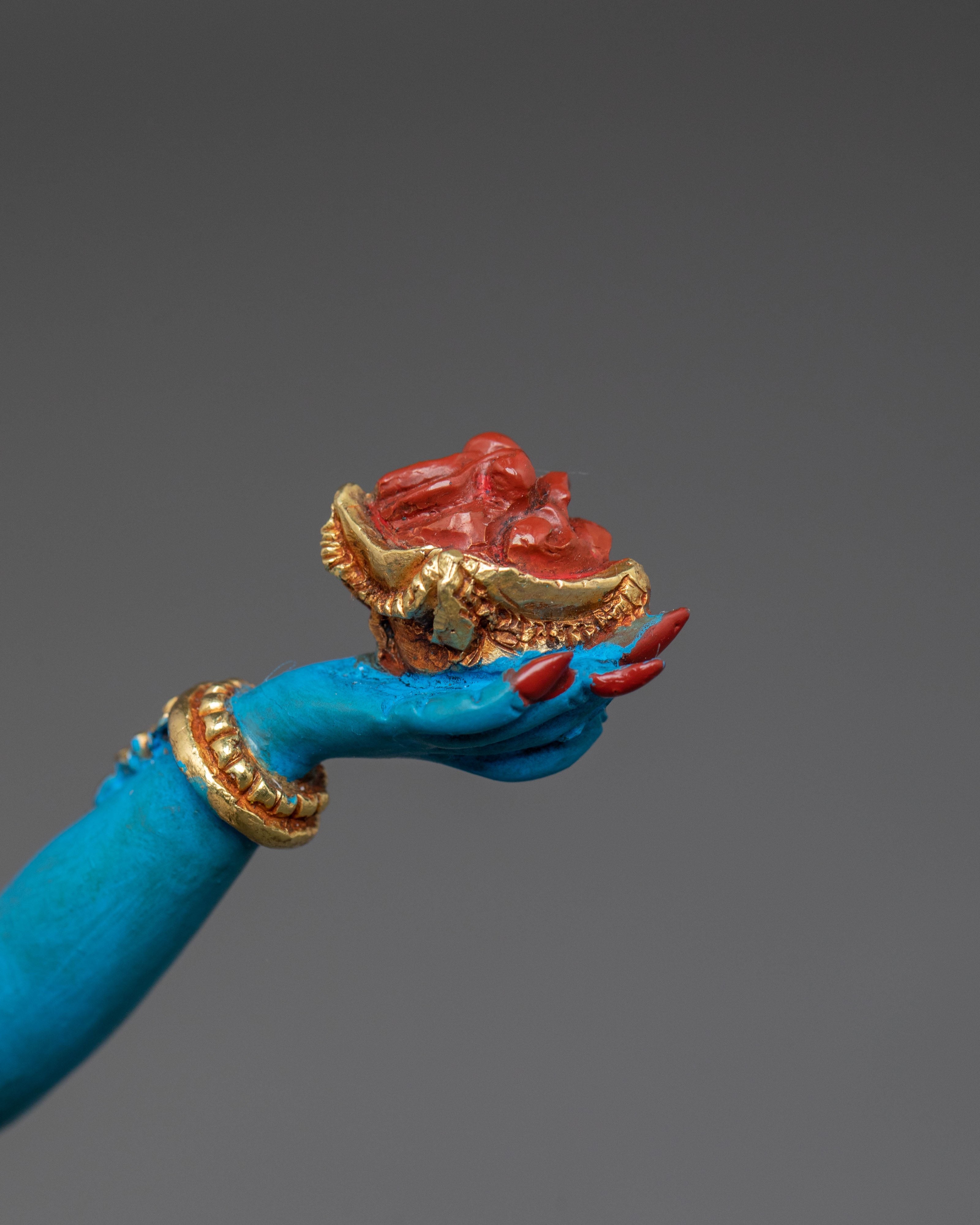 Vajrakilaya Wrathful Deity Sculpture | Buddhist Altar Decor