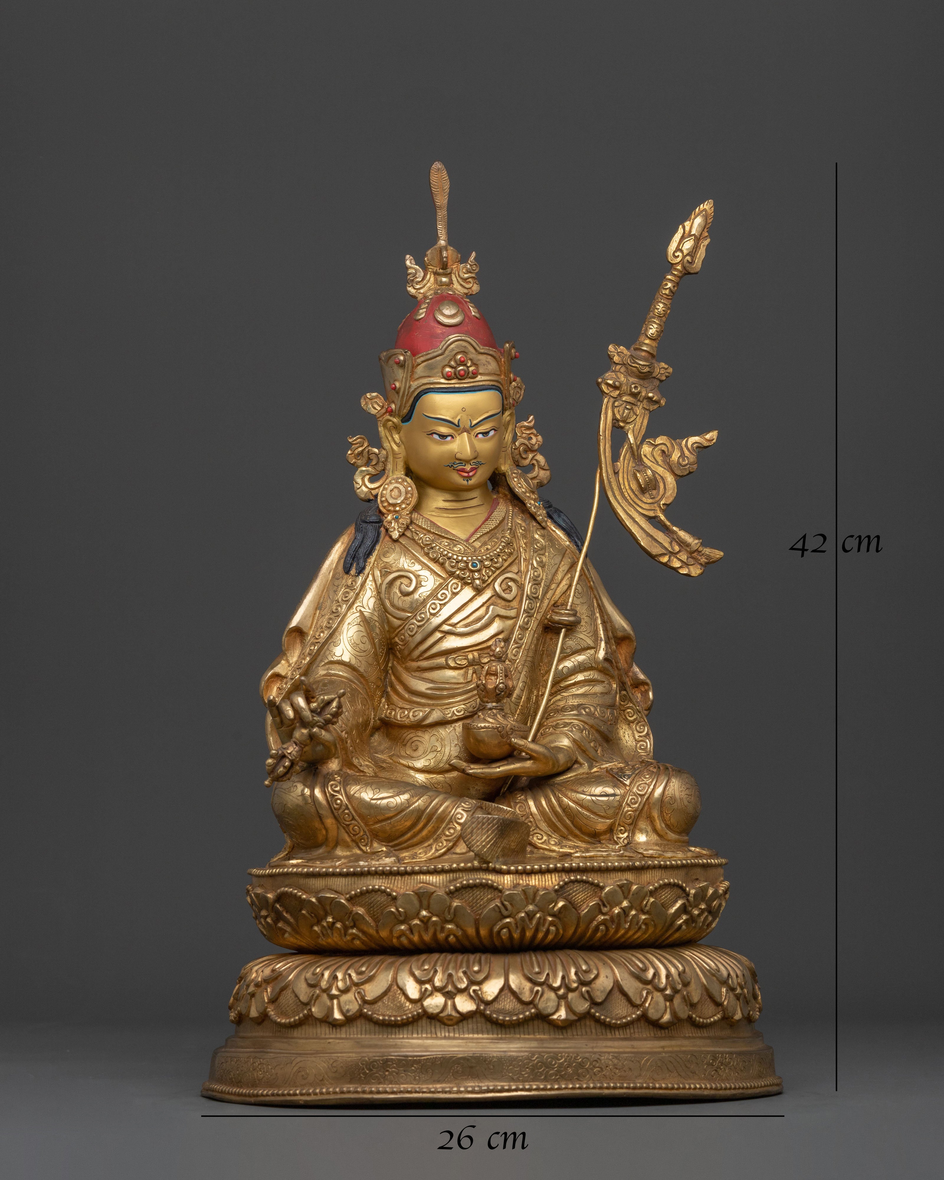 Guru Rinpoche Sculpture | Lotus-Born Master