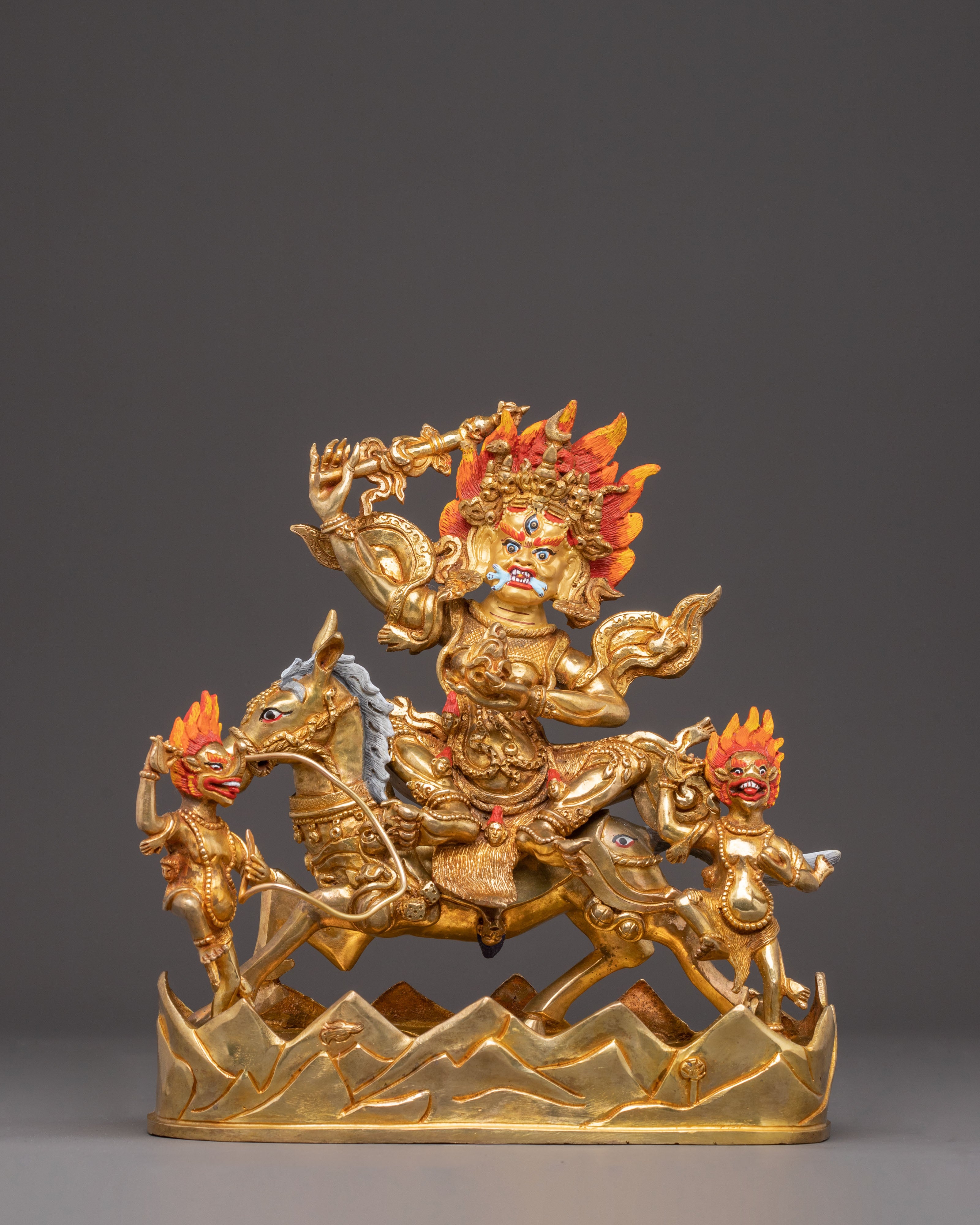Himalayan Statue of Handcrafted Palden Lhamo | Powerful Dharma Protector