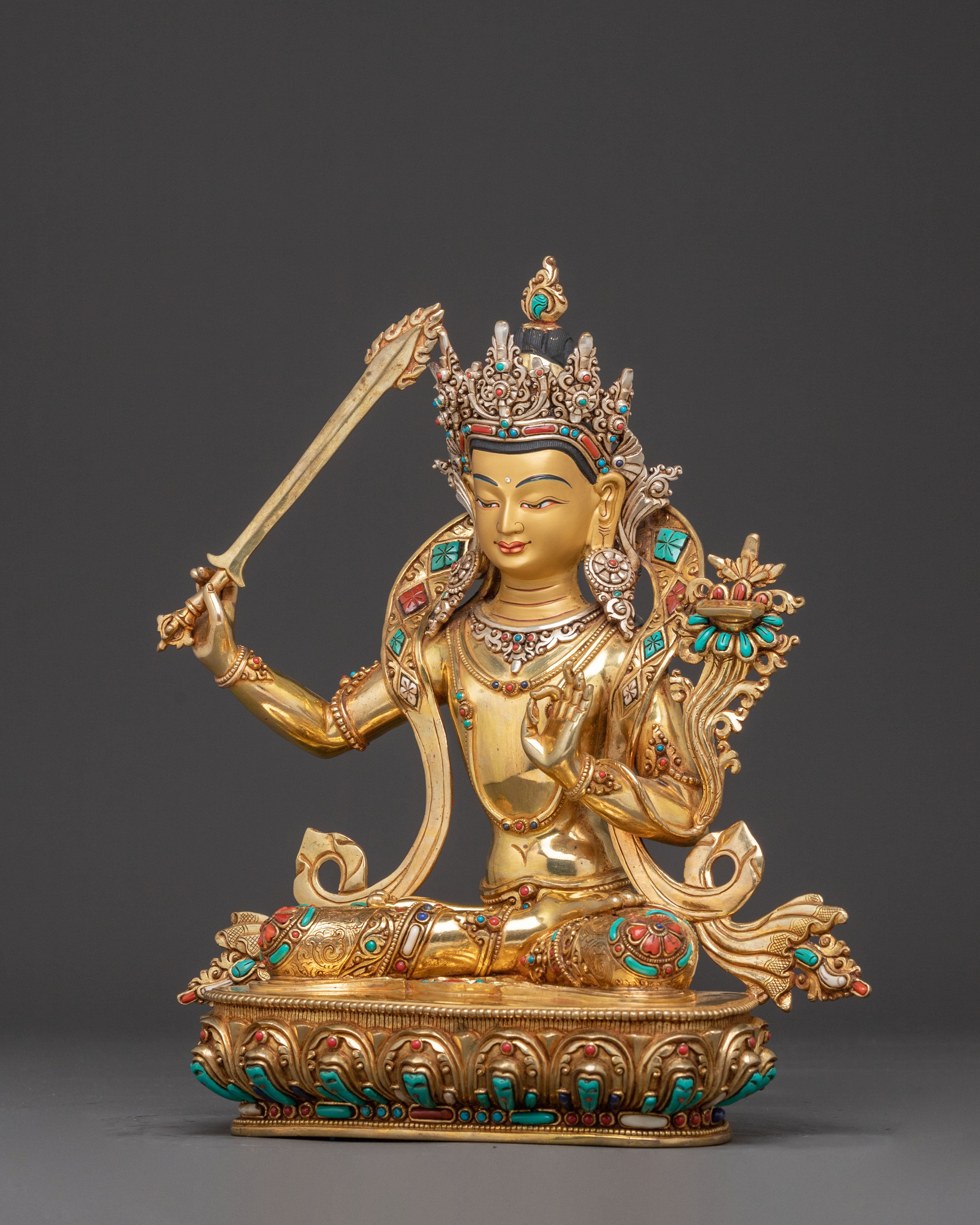 Bodhisattva Manjushri Statue Symbol of Wisdom