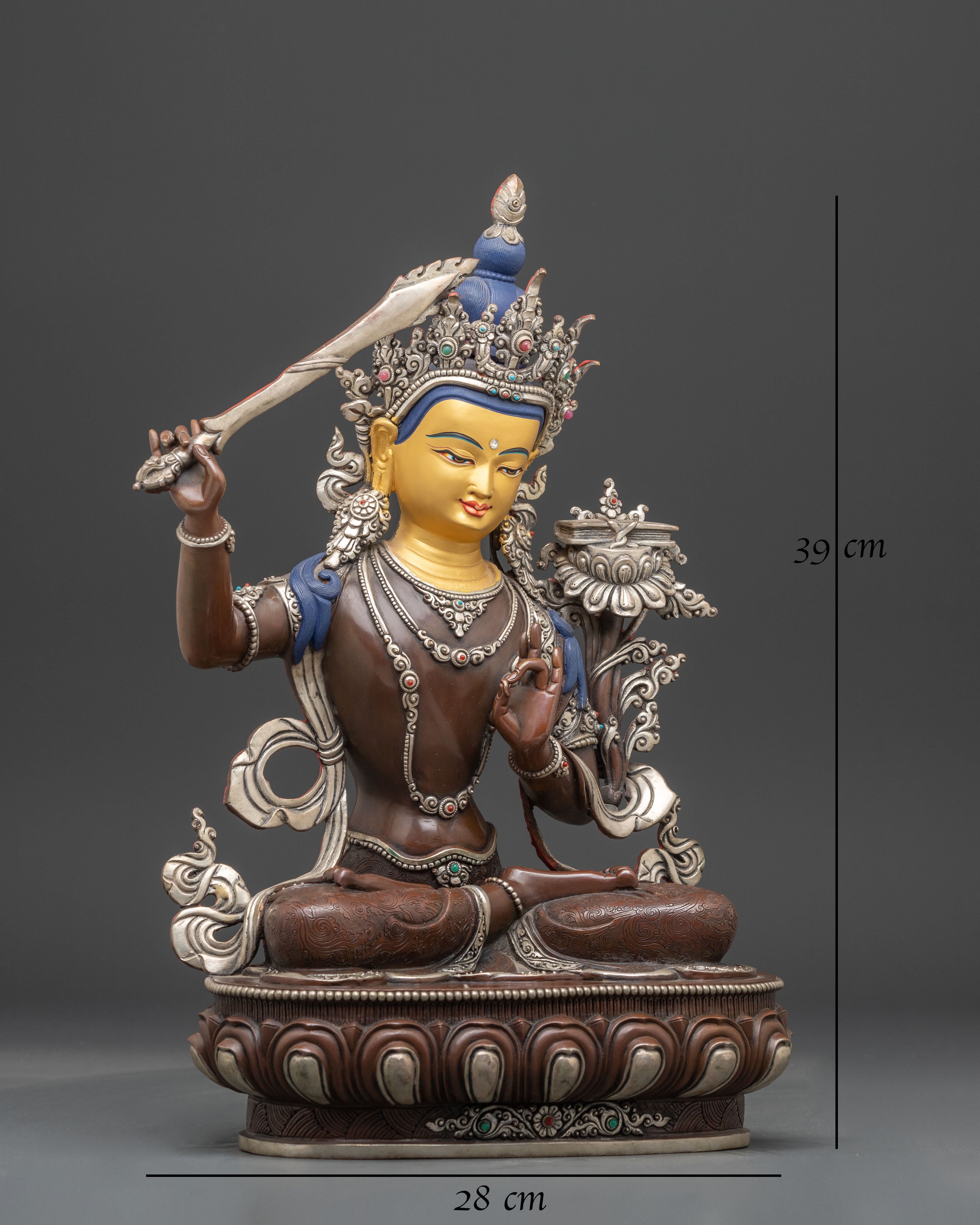 Wisdom Deity Manjushri Statue