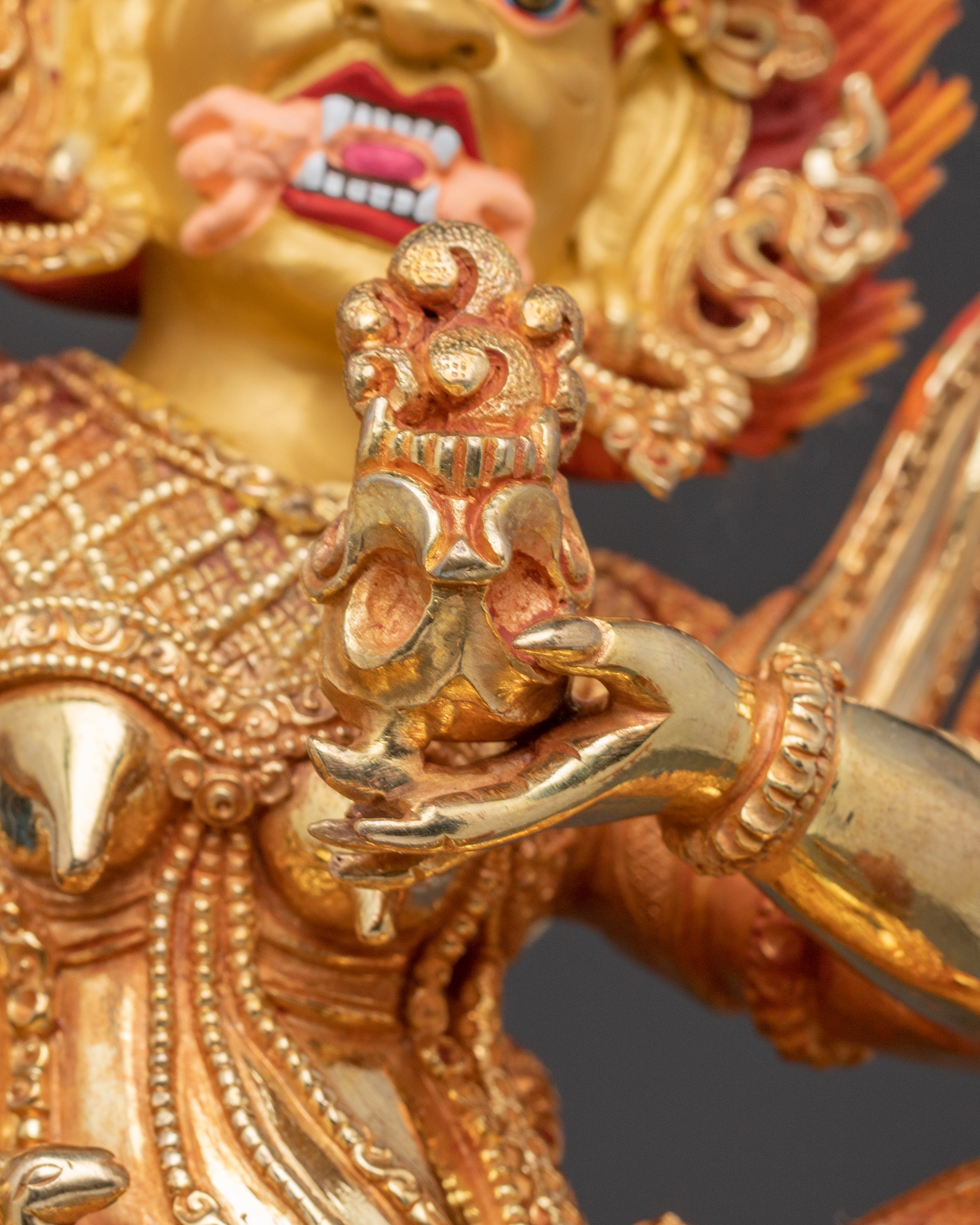 Golden Statue of Palden Lhamo | Fierce Tibetan Protector