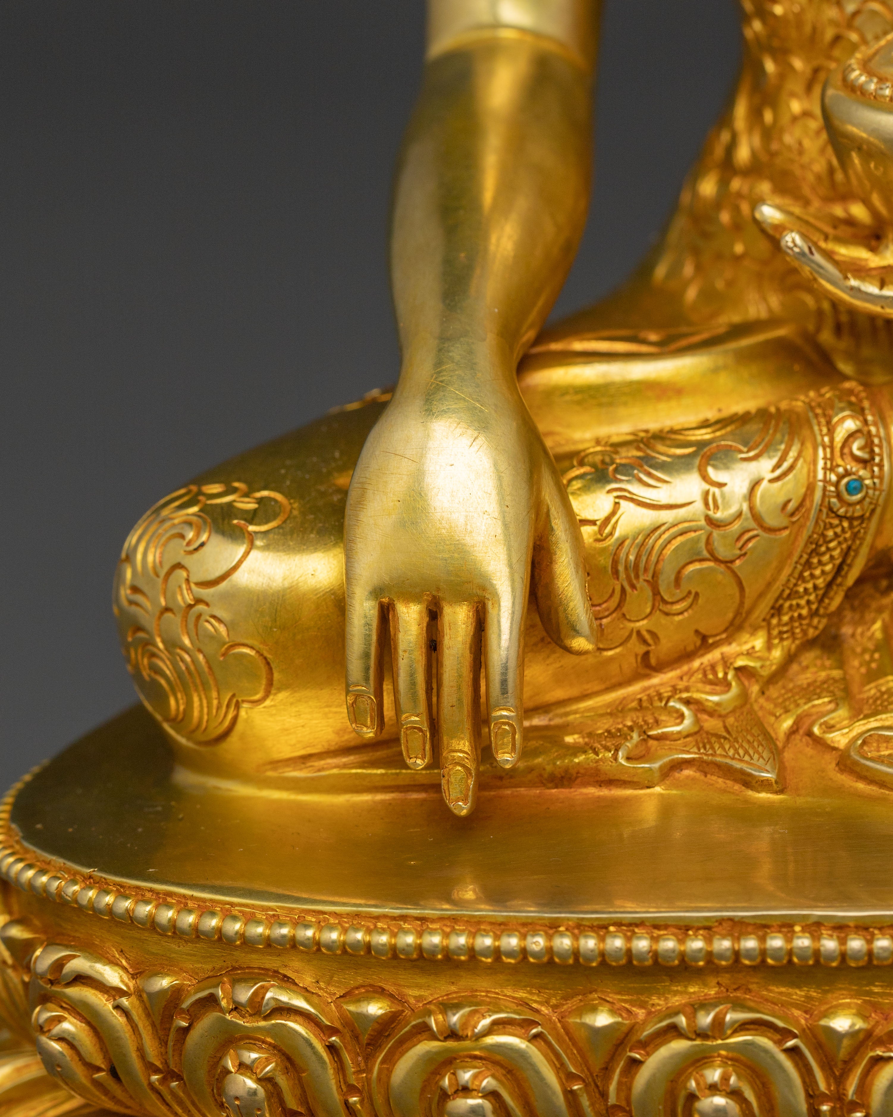 Serene Earth Touching Shakyamuni Buddha Statue