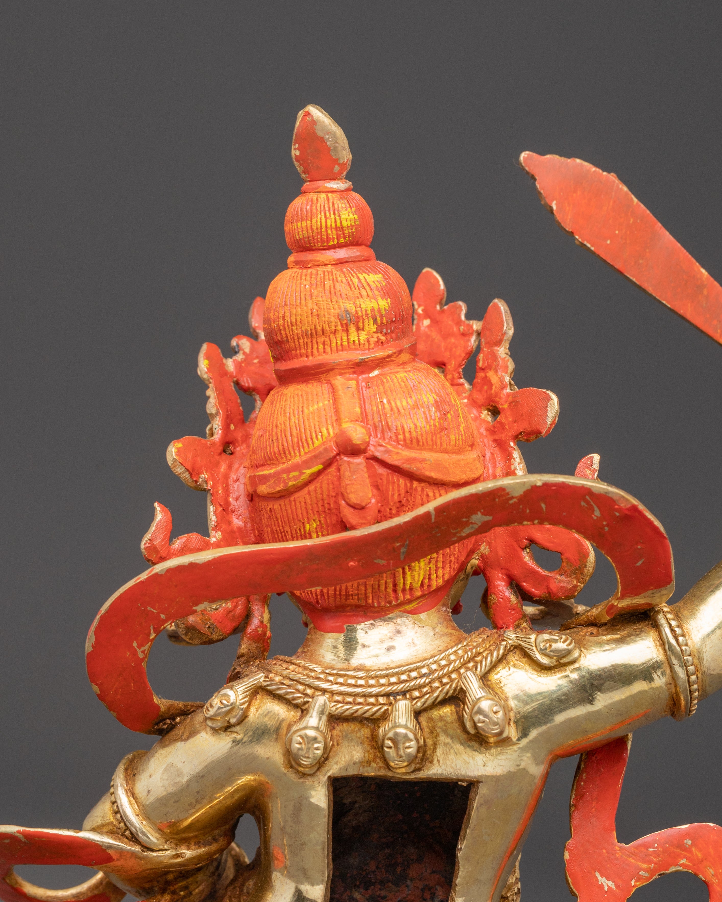 Golden Statue of Black Manjushri | Dharma Protector