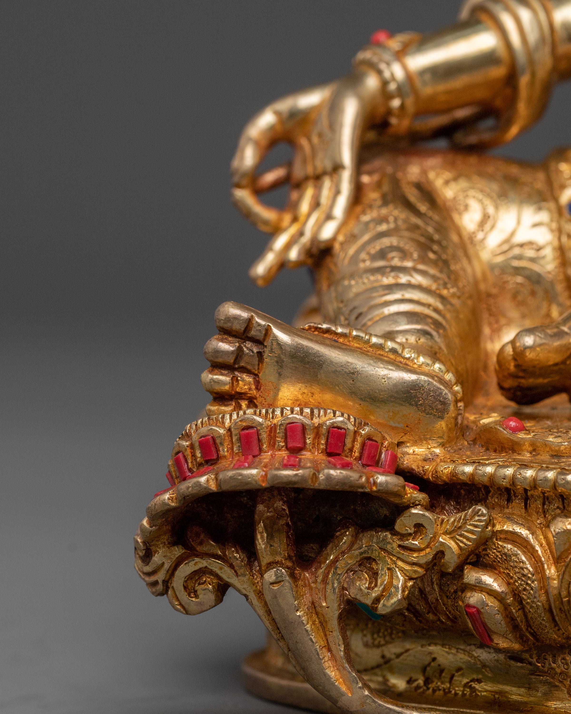 Green Tara: 24K Gold Gilded Healing Statue