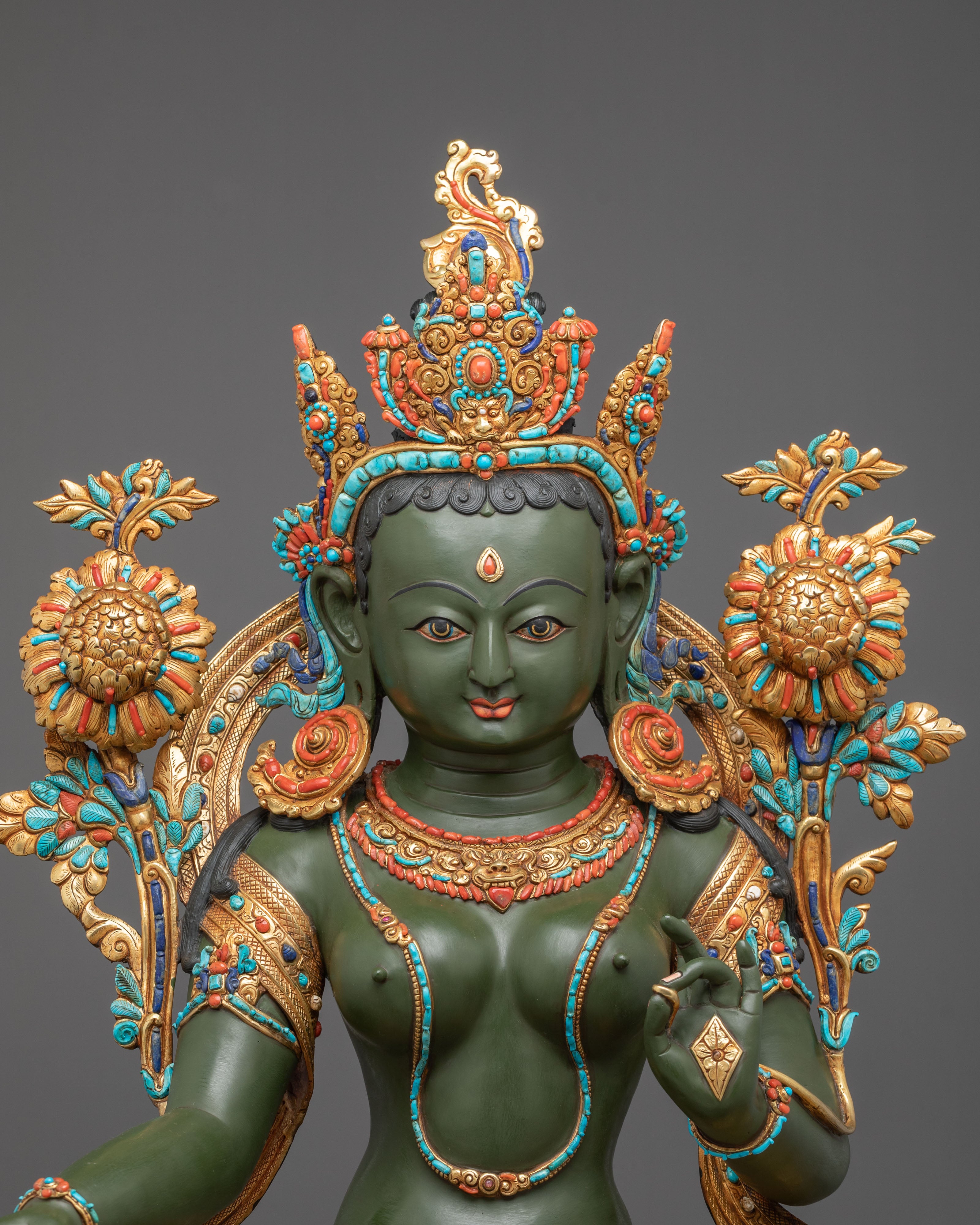 Green Tara Statue | Mother of All Buddhas and Embodiment of Compassion