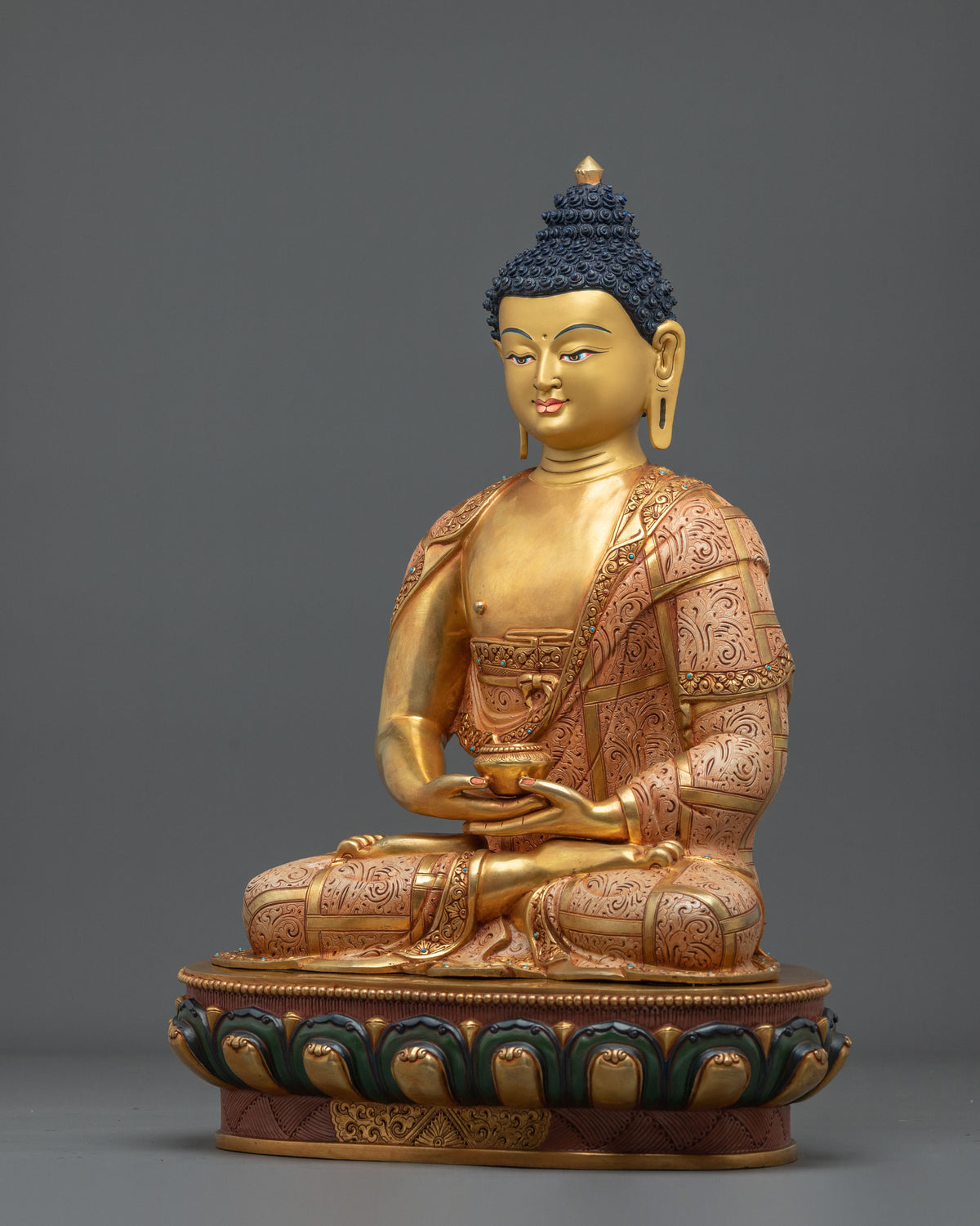 Amitabha Buddha Copper Statue | Tibetan Buddhist Figurine