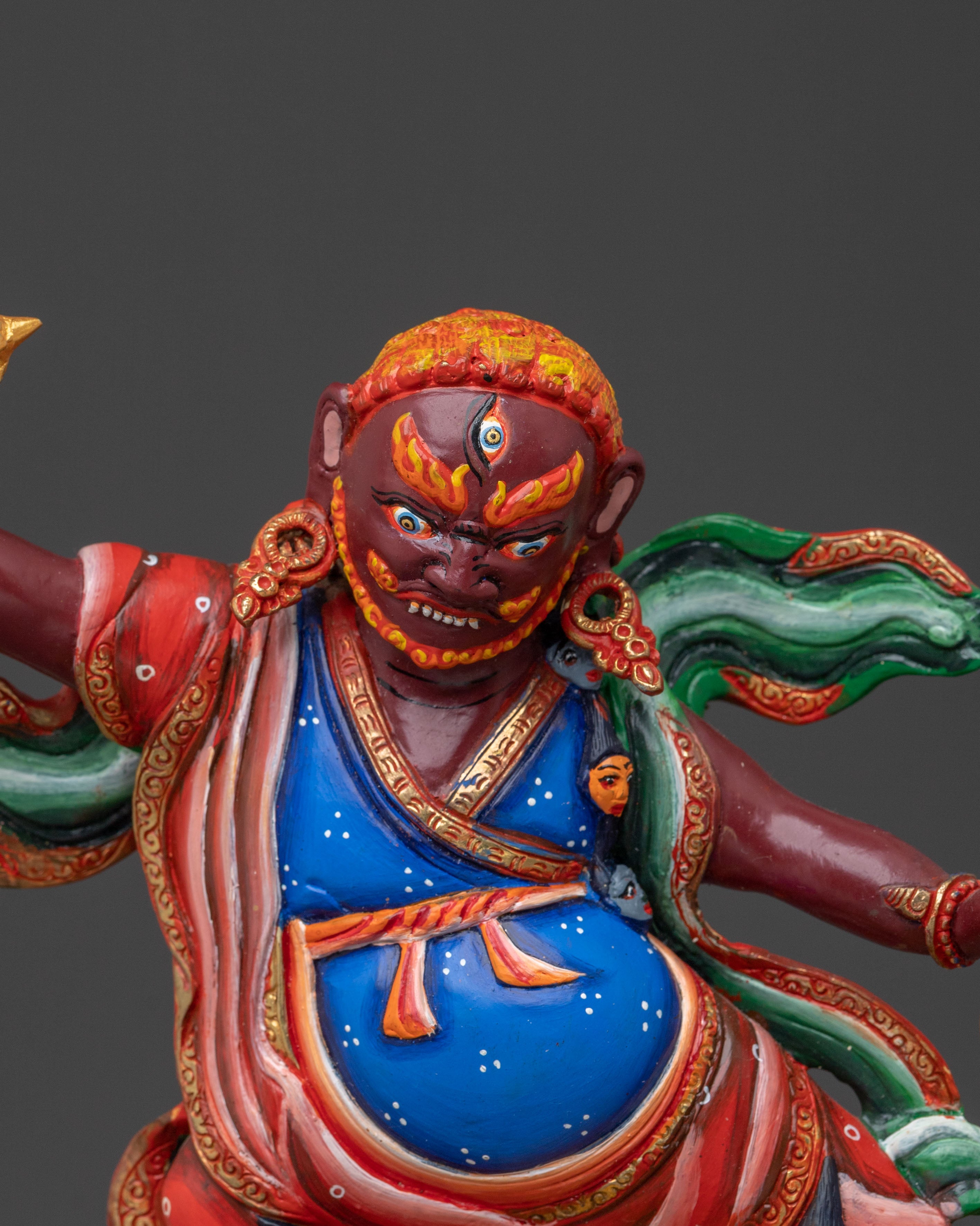 Fiery Dorje Drollo Statue | Buddhist Home Decor