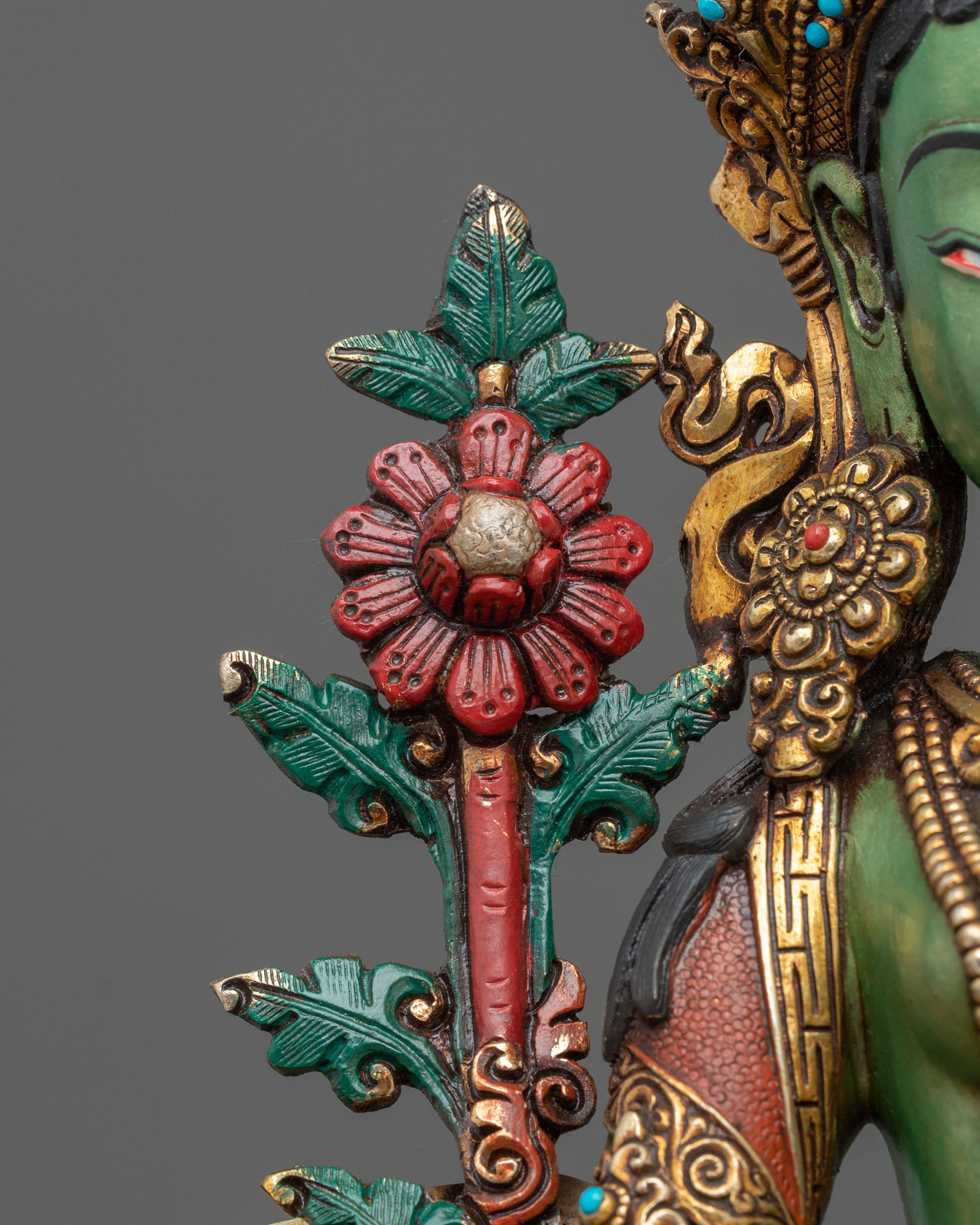 Green Tara Statue | Handcrafted Protector Figurine