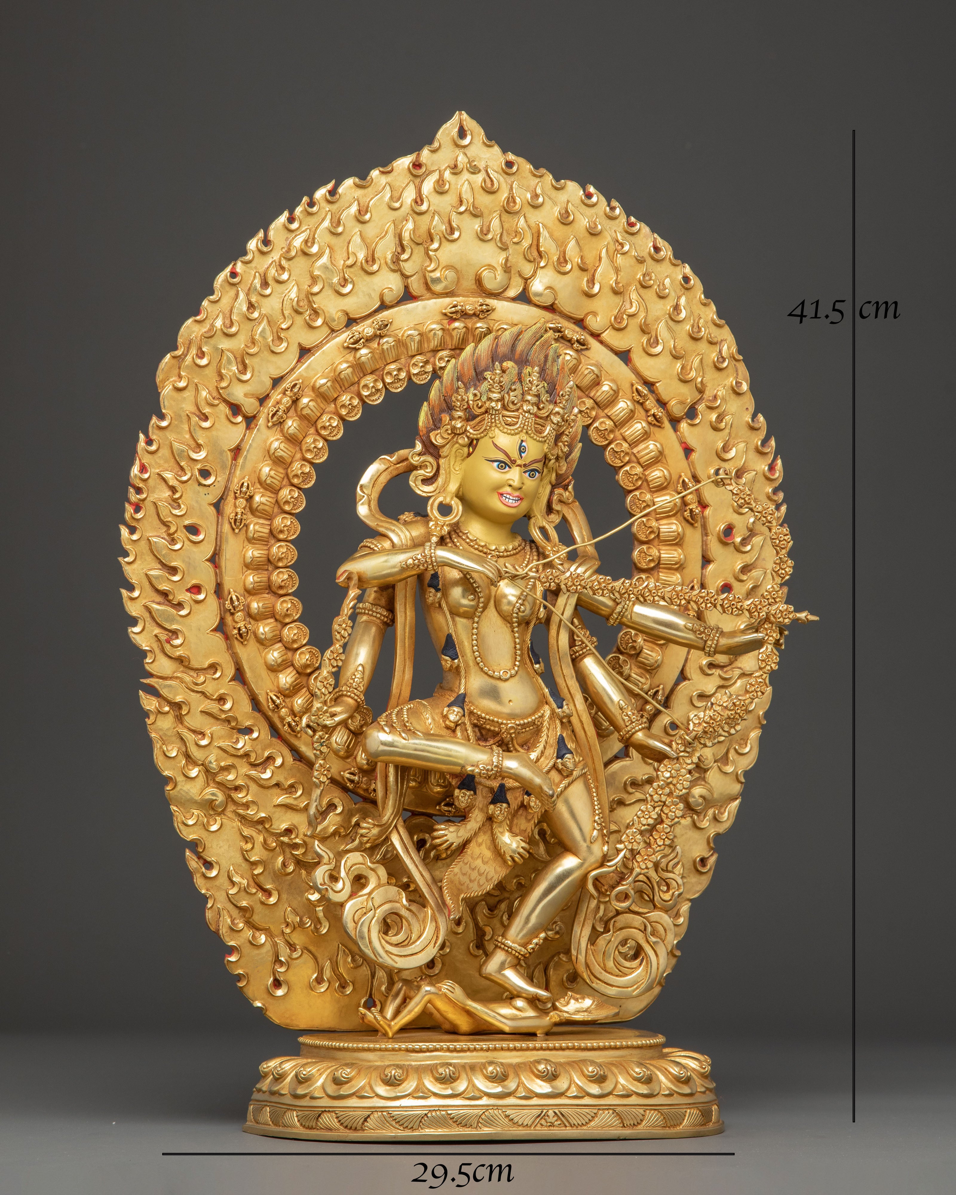 Handcrafted Kurukulla Statue Goddess of Attraction | Tantric Protector