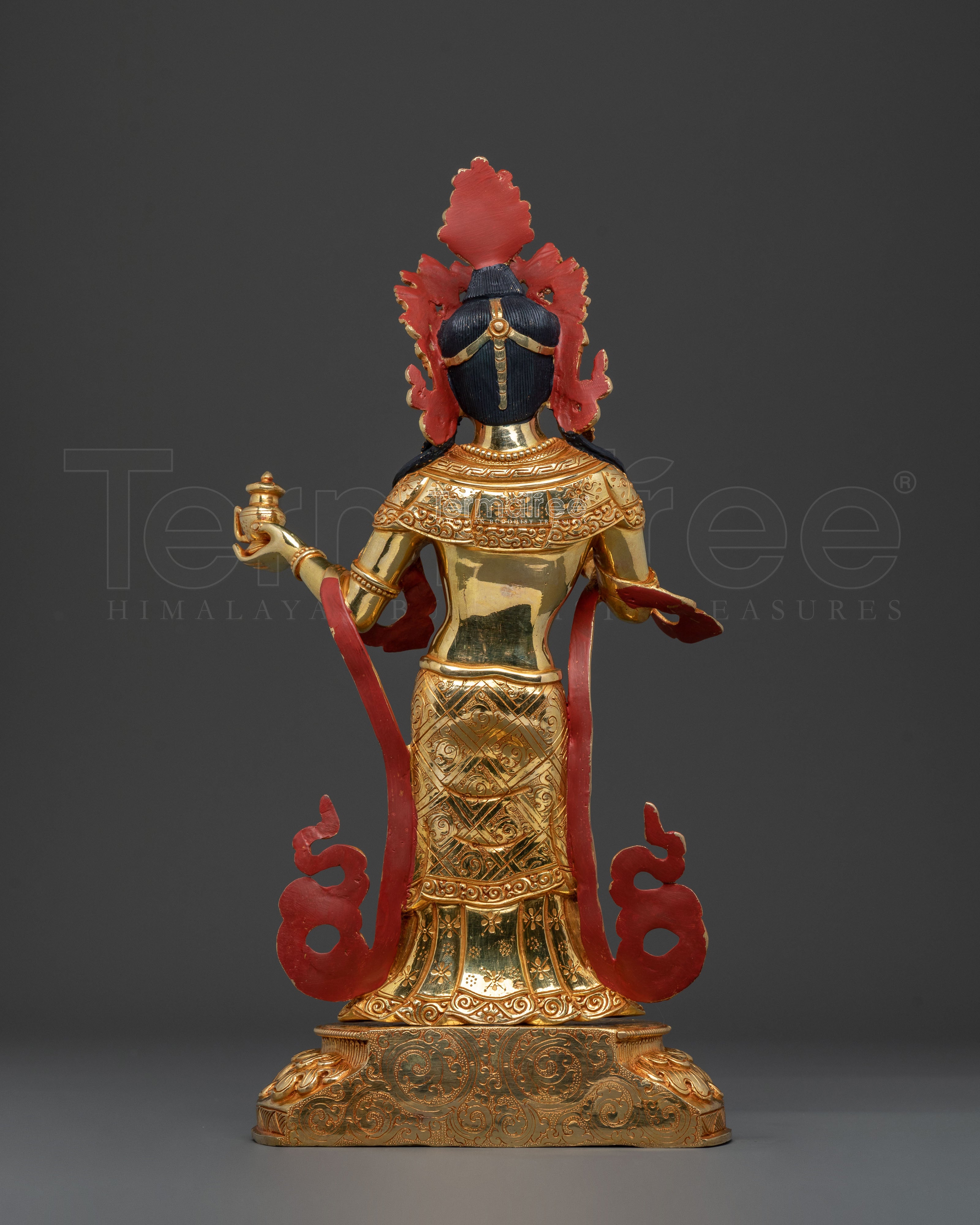 Mandarva: 24K Gold Gilded Traditional Statue