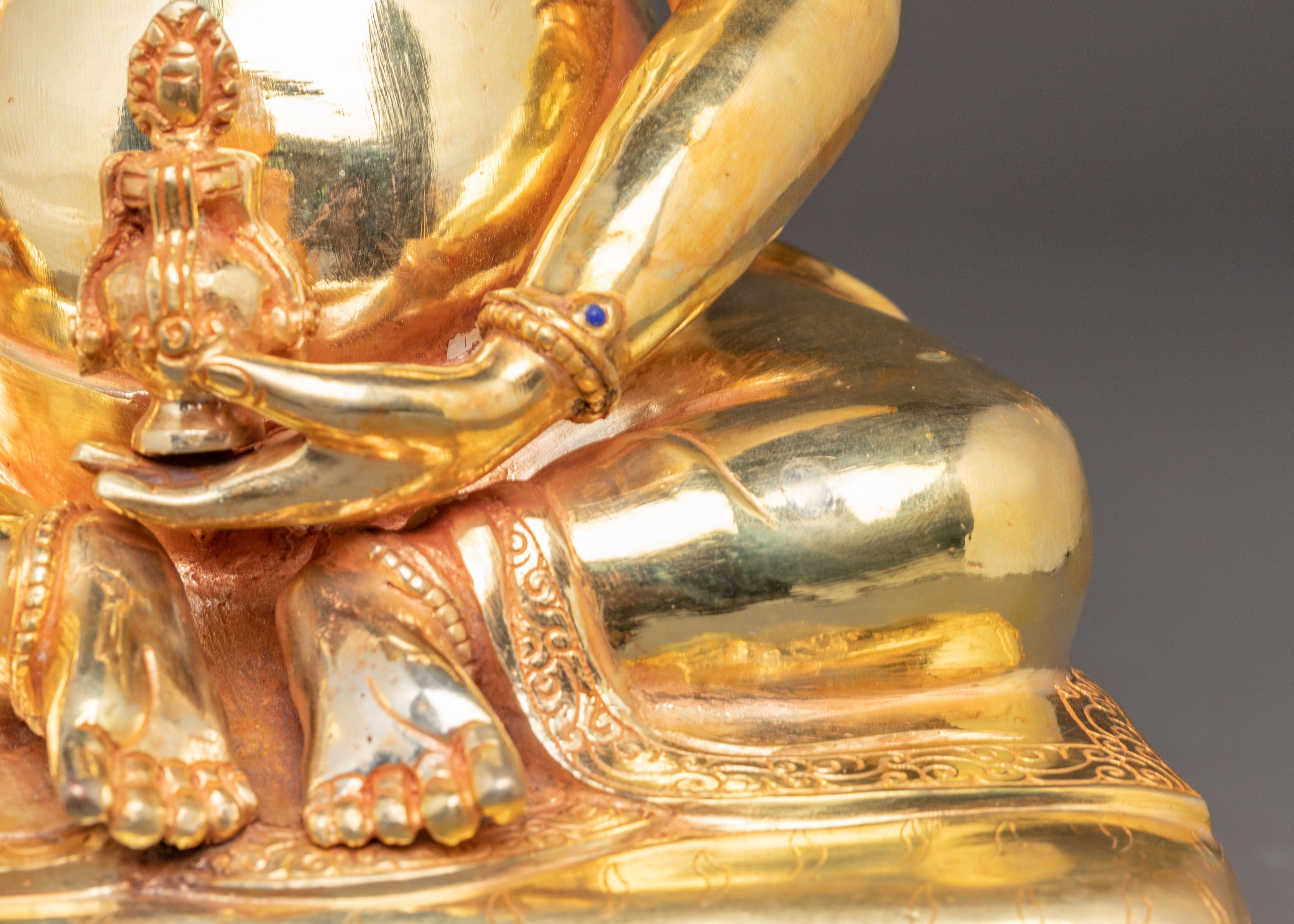 Handcrafted Thangtong Gyalpo Statue | Tibetan Buddhist Master Sculpture