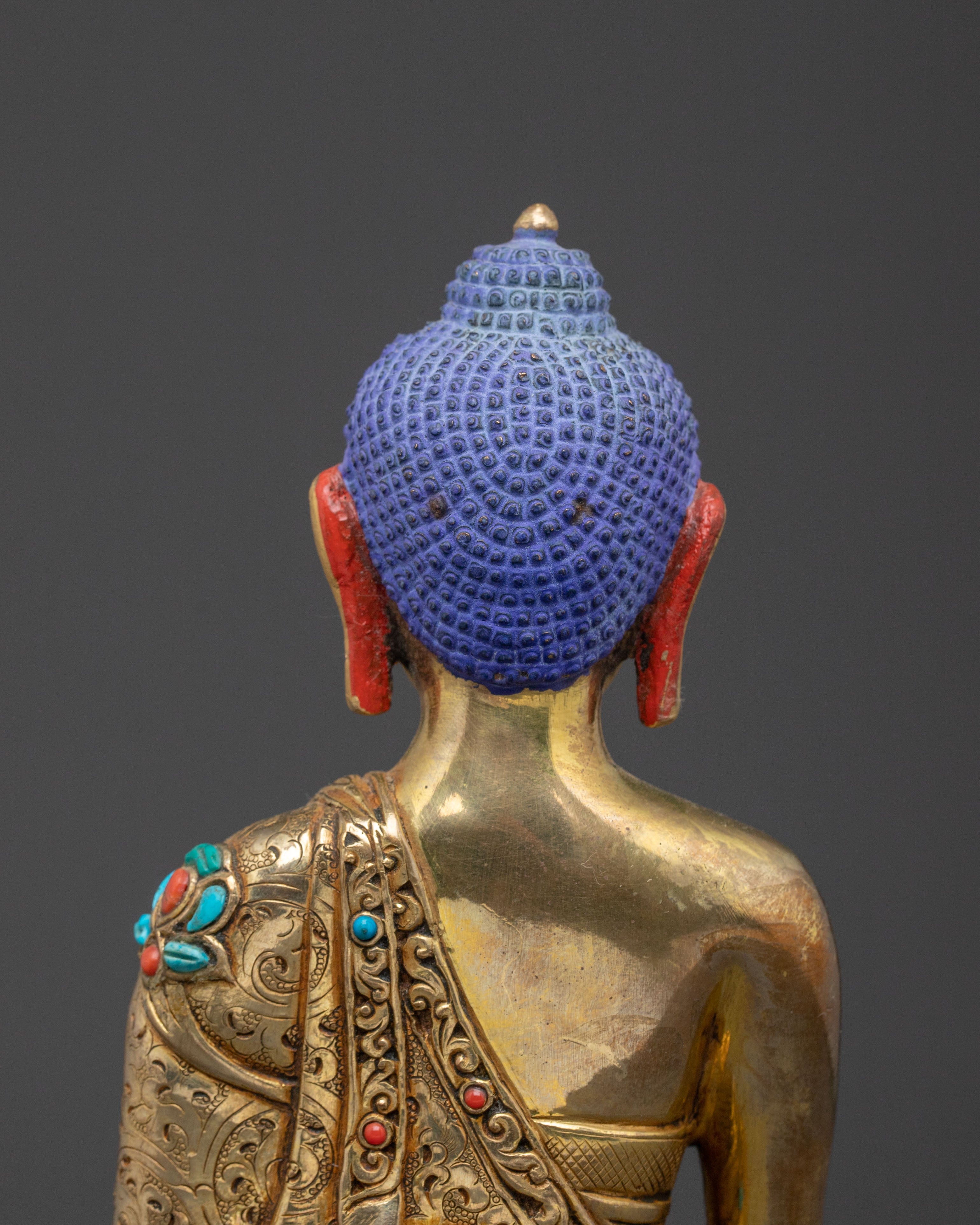 24K Gold Gilded Copper Shakyamuni Buddha Statue: A Premium Masterpiece