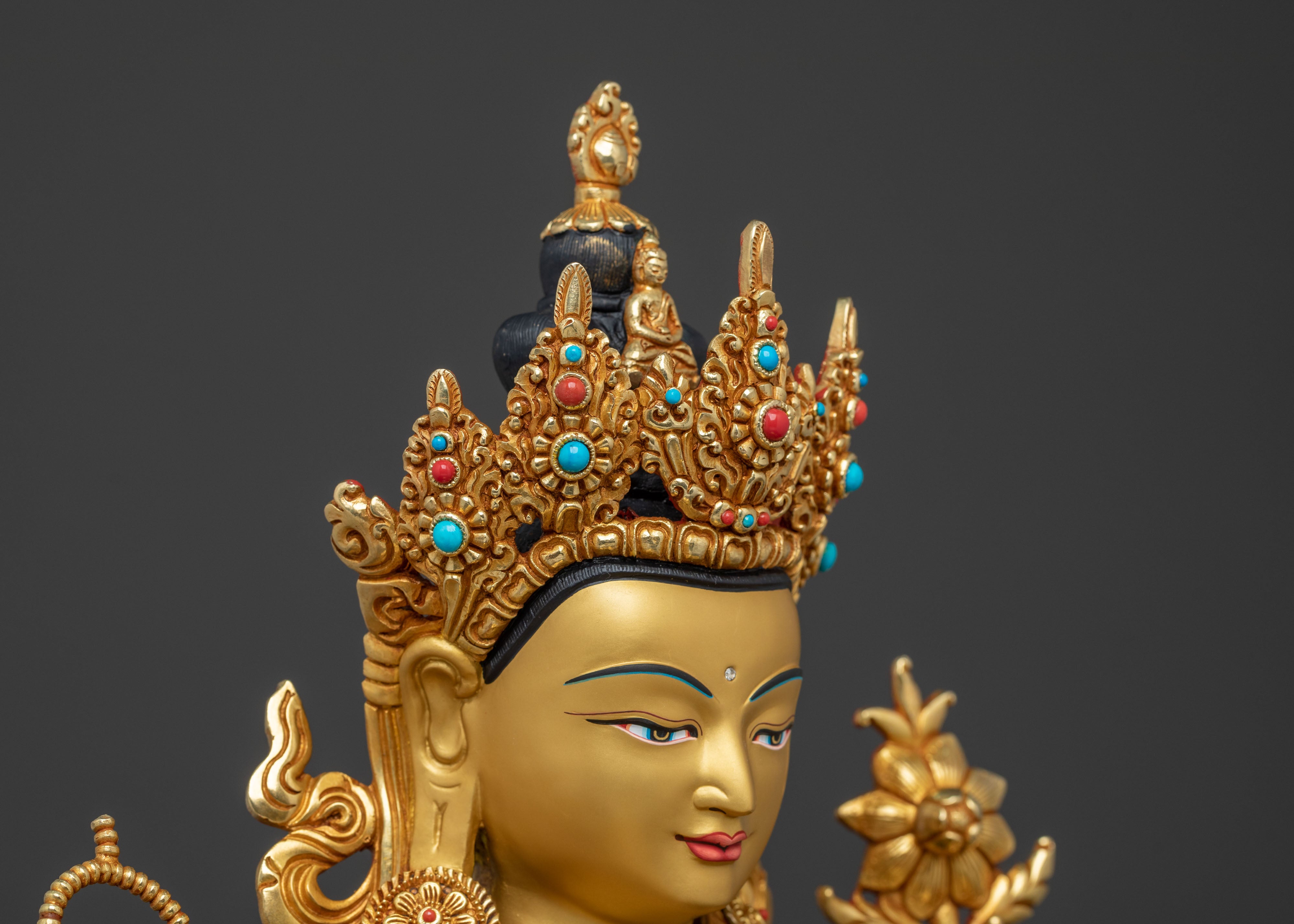 Chenrezig Meditation Statue | Altar Home Decor