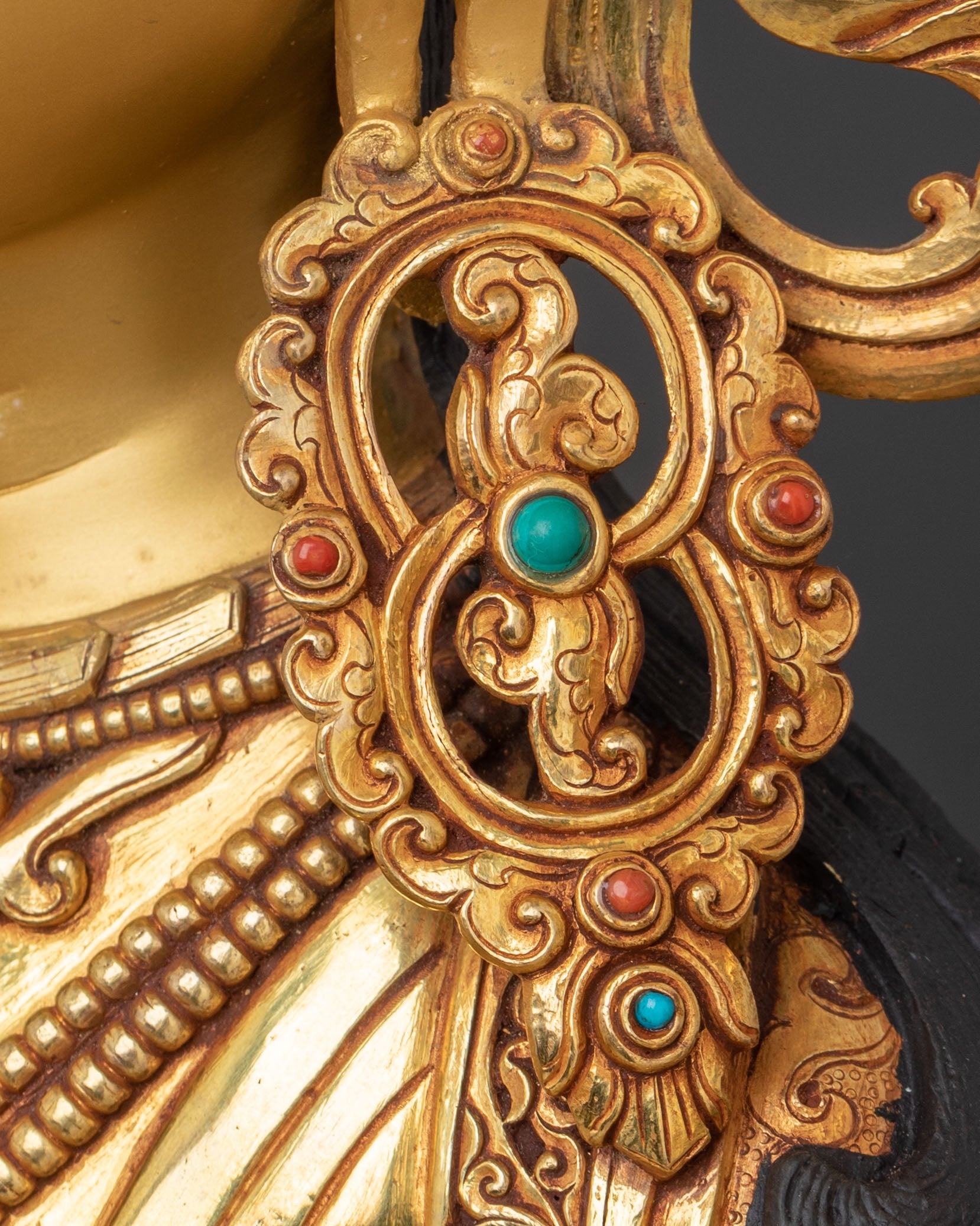 Mother Green Tara Statue | Copper Figurine for Altars