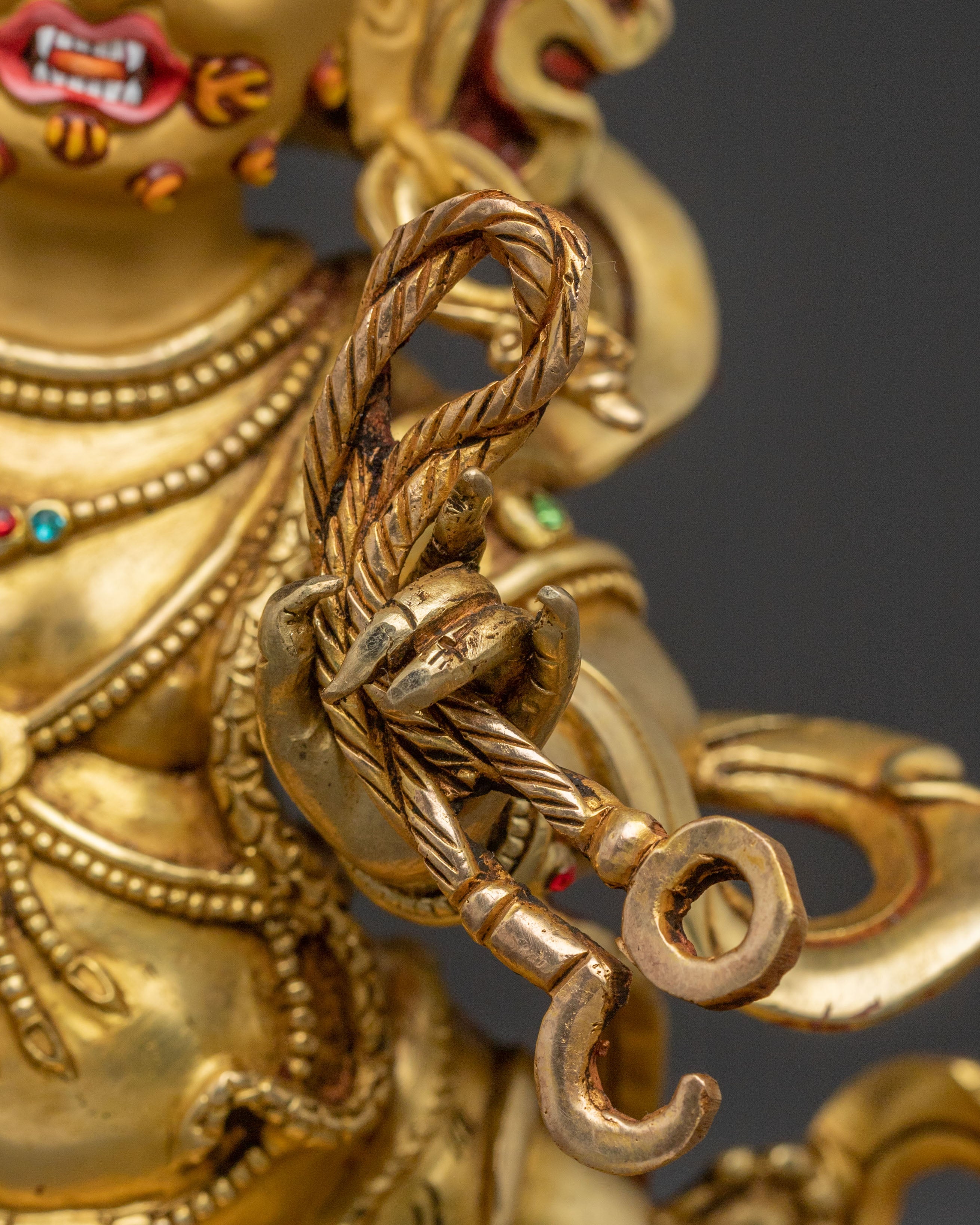 Guardian Vajrapani Golden Statue – Gilded Copper Masterpiece